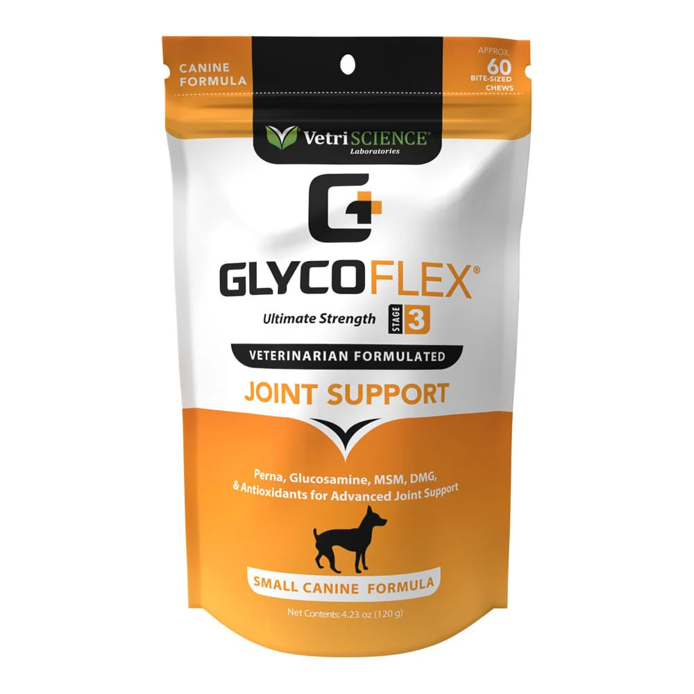 Glyco Flex 3 Joint Support for Small Dogs, 60 Bite-Sized Chews - Image 1