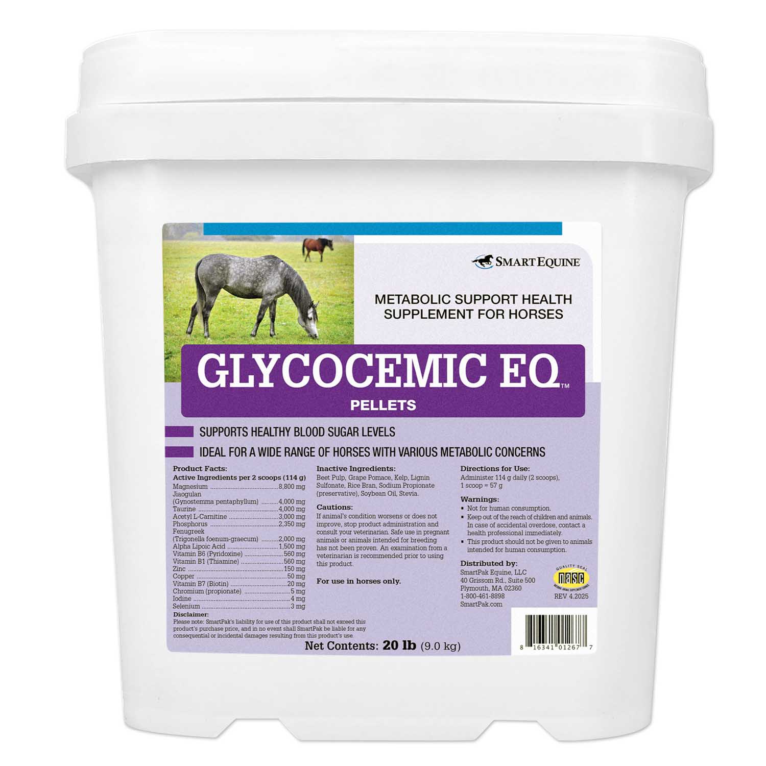 Glycocemic EQ, Metabolic Support for Horses, Pellets - Image 1