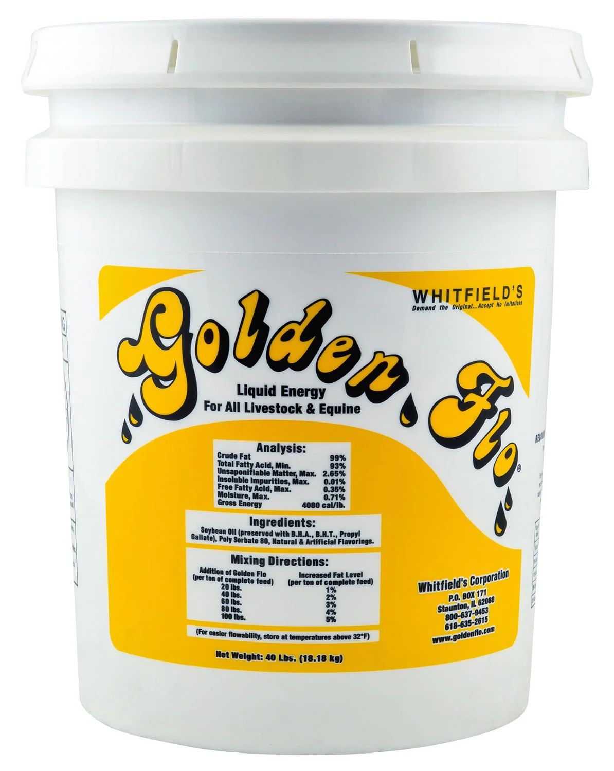 Golden Flo Liquid Energy for Livestock & Equine - Image 1