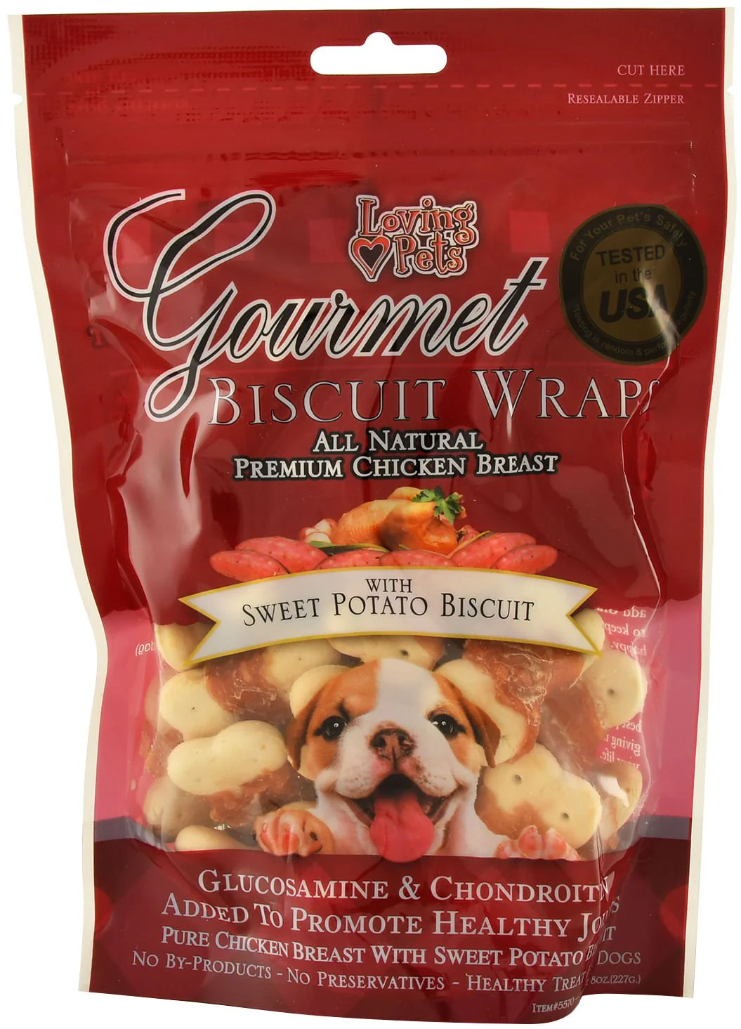 Gourmet Chicken Wraps, Sweet Potato Biscuit Dog Treats