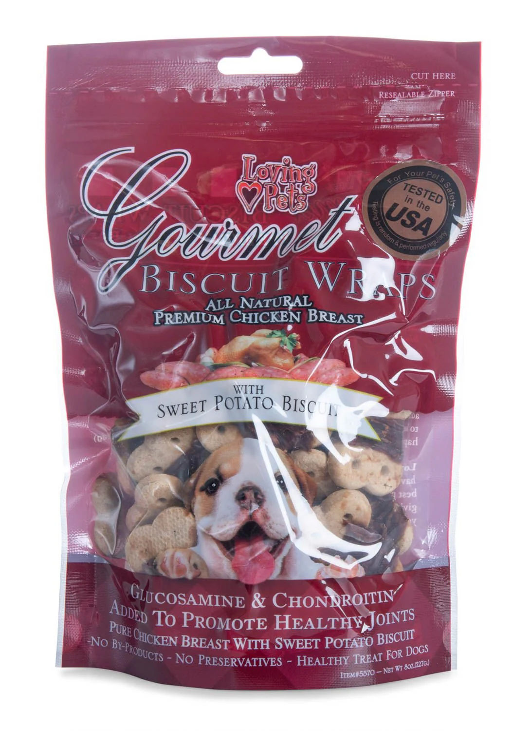Gourmet Chicken Wraps, Sweet Potato Biscuit Dog Treats - Image 3