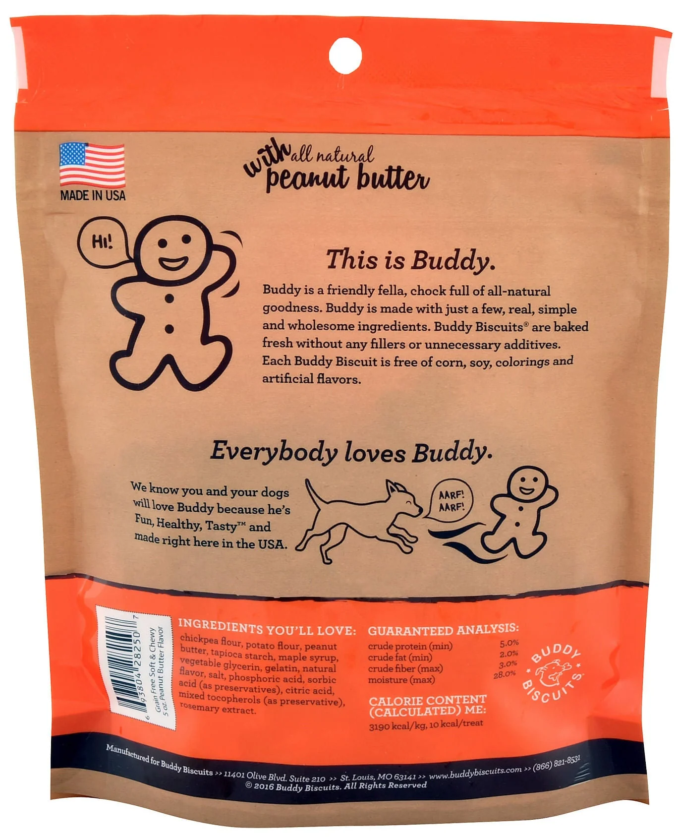 Grain Free Buddy Biscuits, Soft and Chewy Treats, 5 oz - Image 2