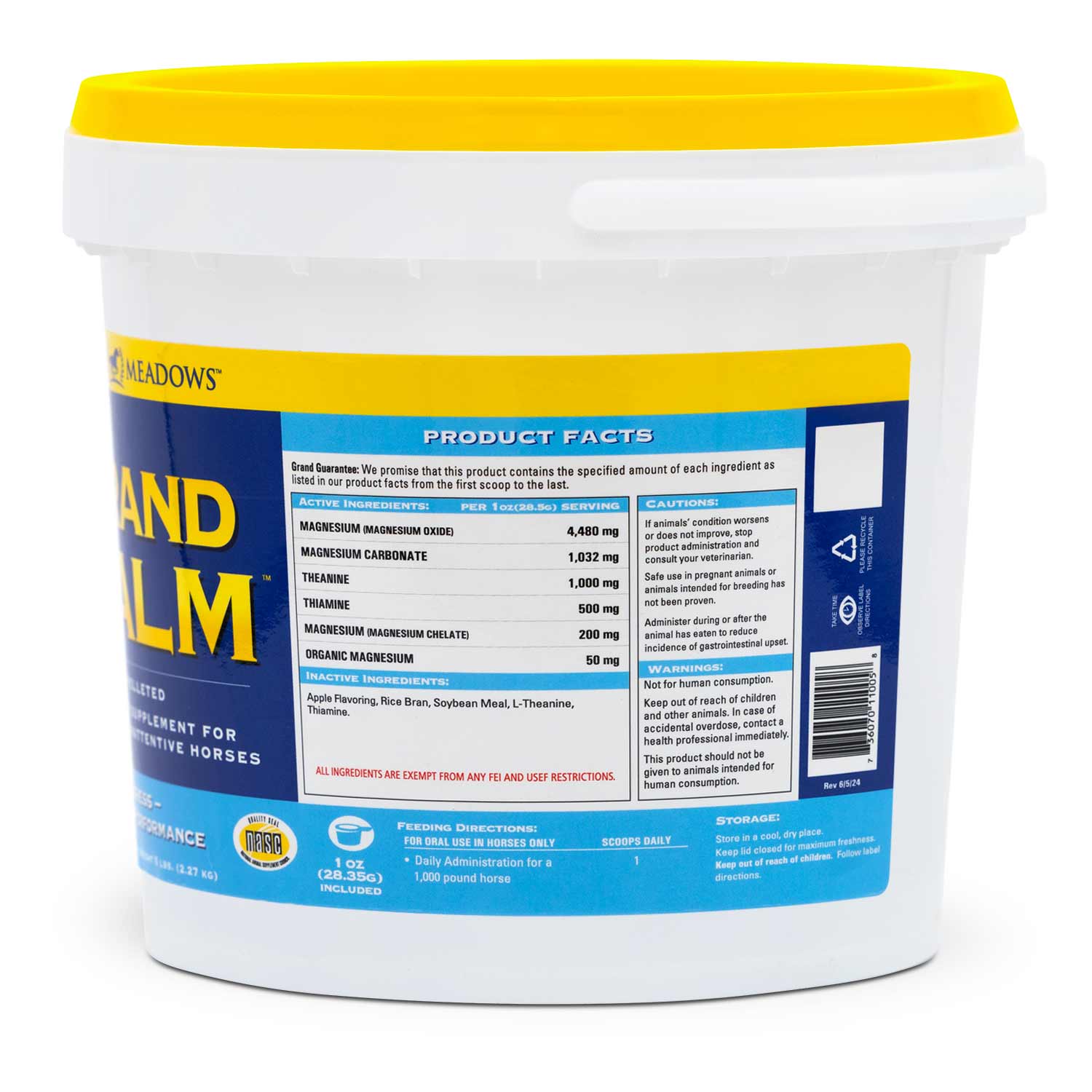 Grand Calm Pelleted Supplement for Horses - Image 3