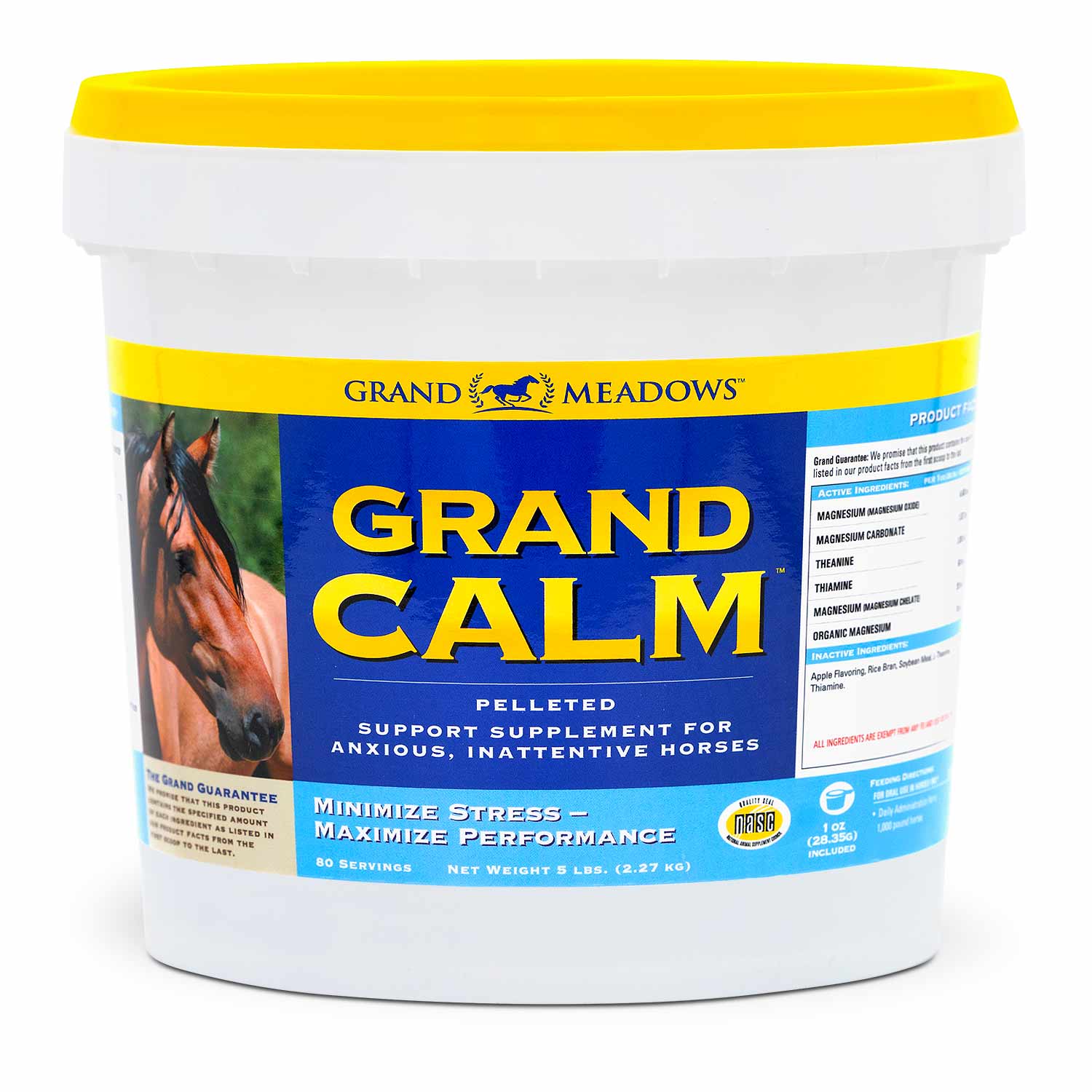 Grand Calm Pelleted Supplement for Horses - Image 1