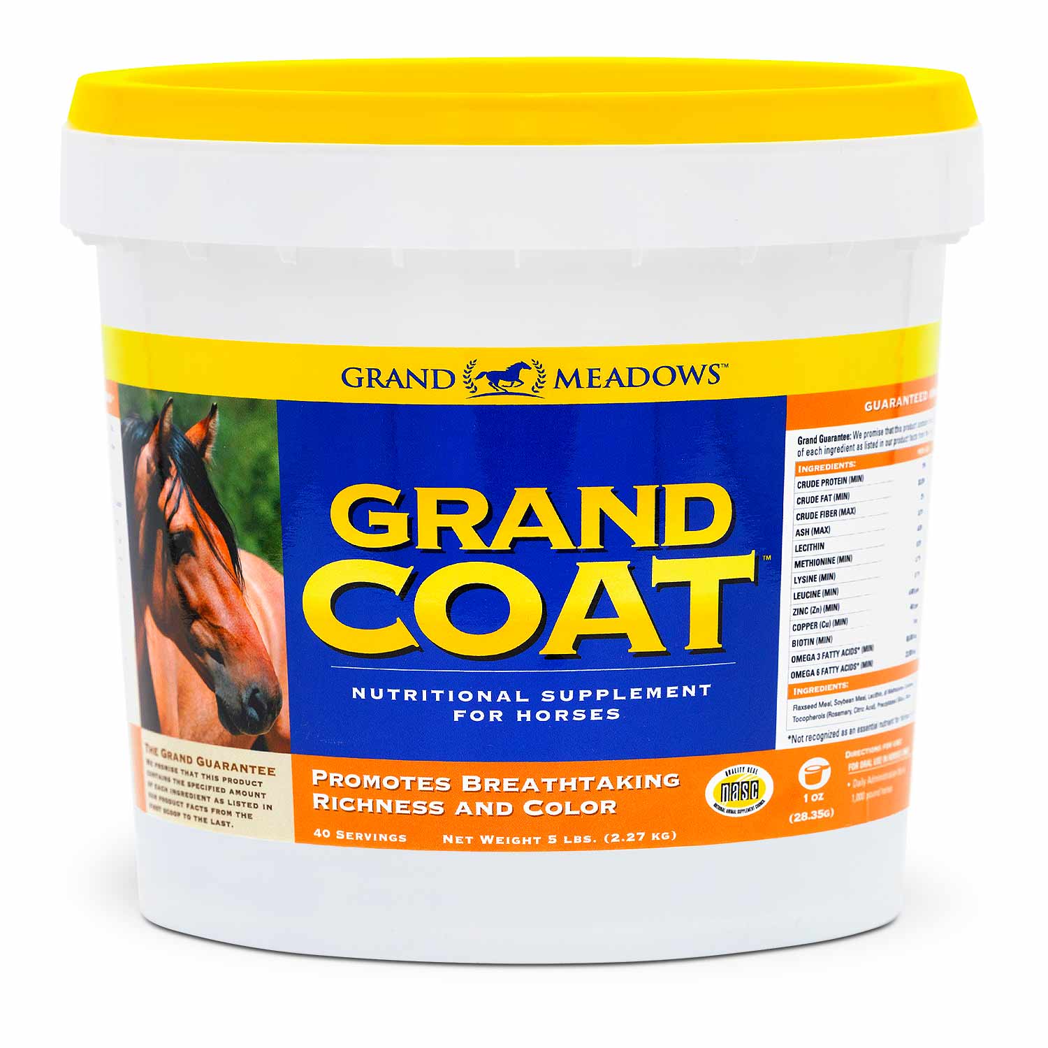 Grand Coat Skin & Coat Powdered Supplement for Horses - Image 1
