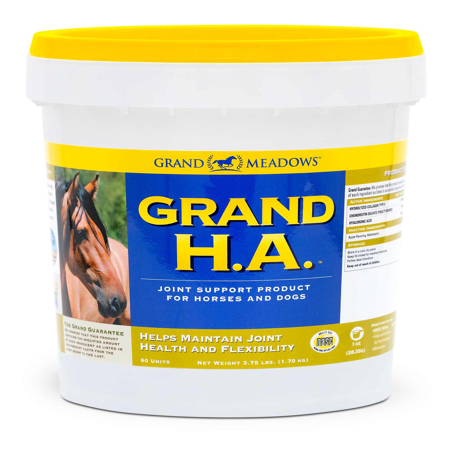 Grand H.A. Hyaluronic Acid Supplement for Joint Support in Horses - Image 1