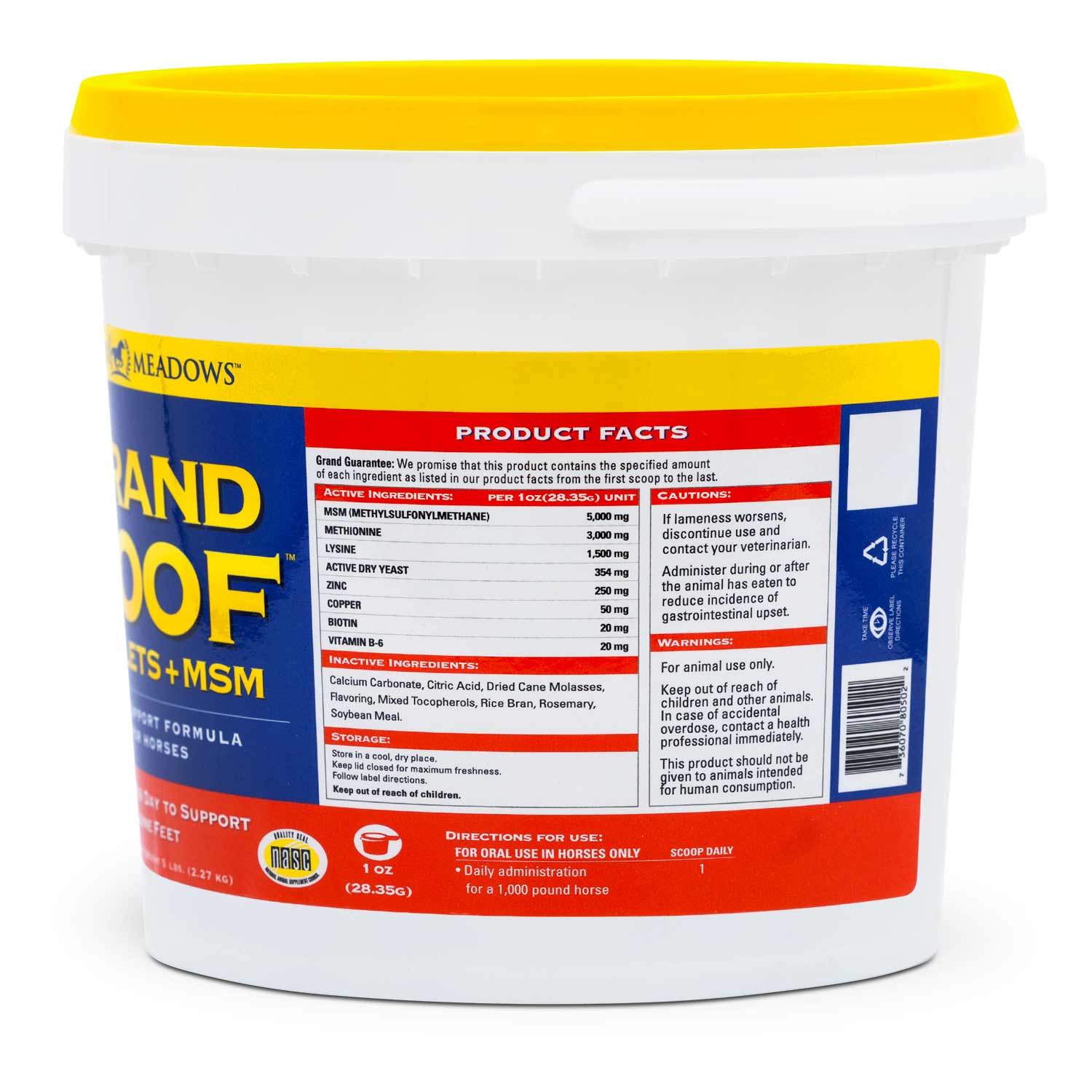 Grand Hoof Pellets with MSM Supplement for Horses - Image 3