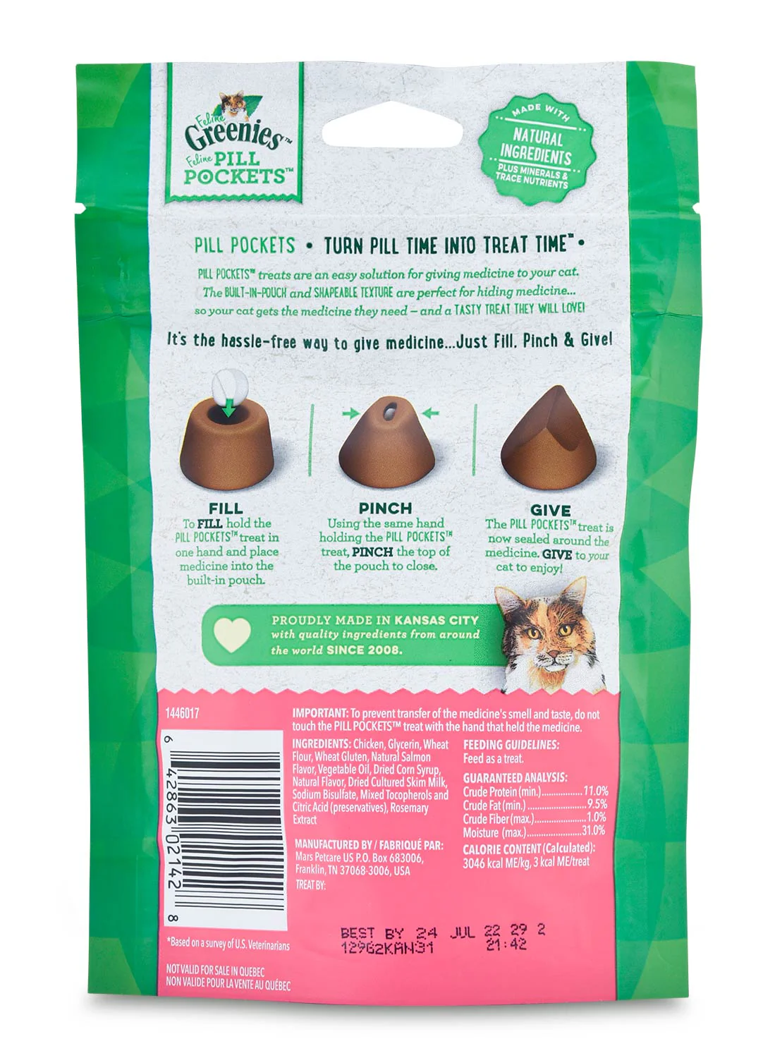 Greenies Pill Pockets for Cats, 45 ct - Image 2