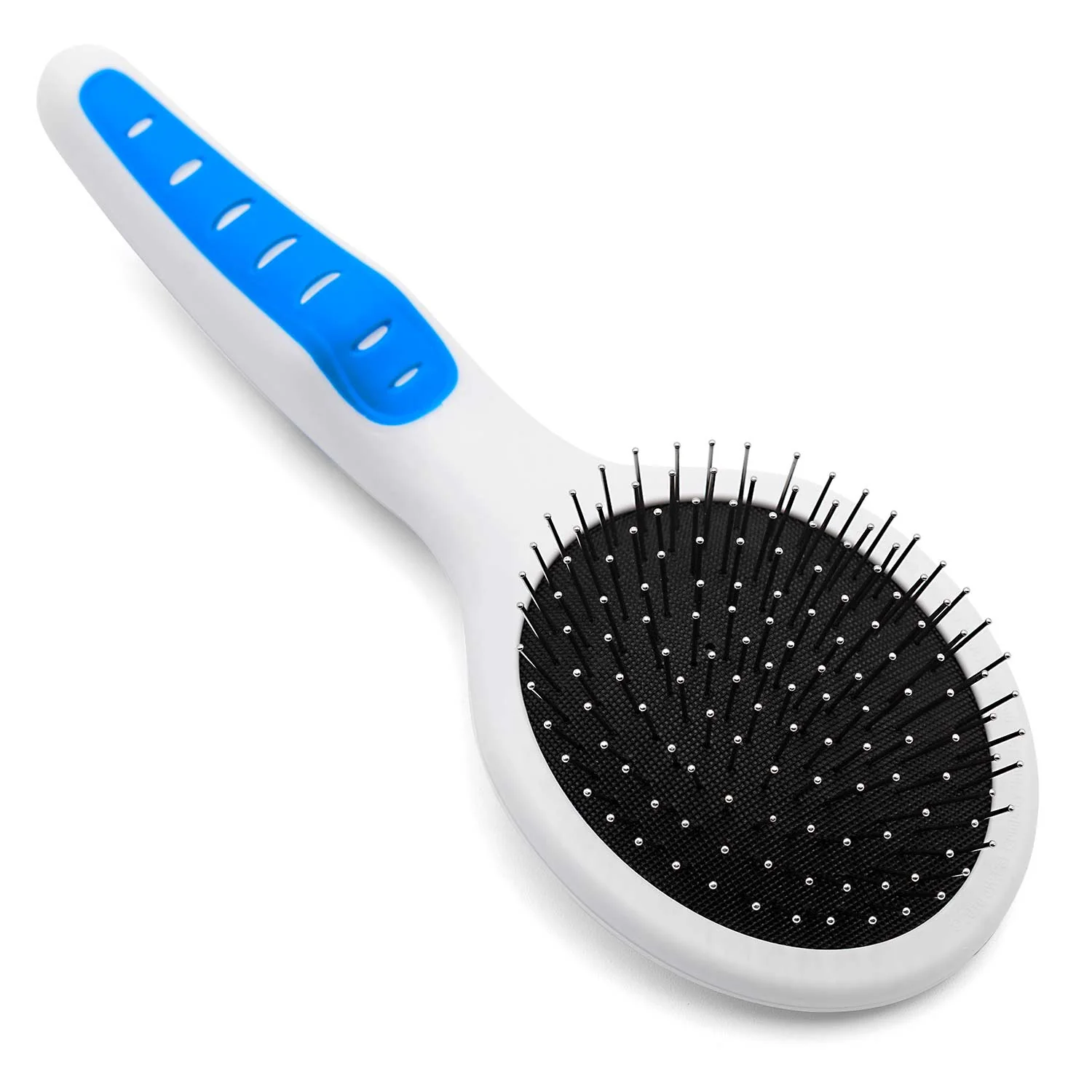 GripSoft Pin Brush for Dogs & Cats, 10"L - Image 1