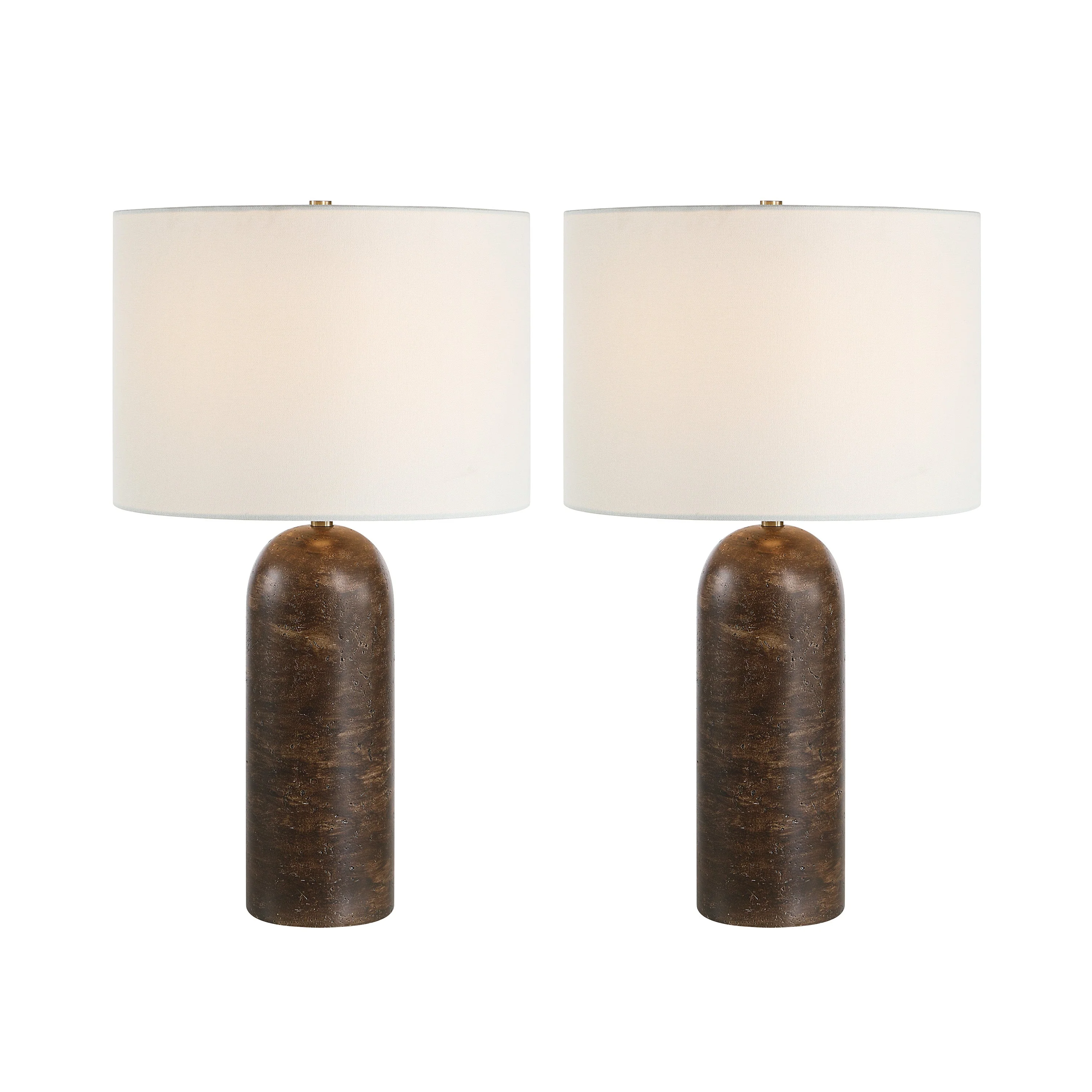 Dorato Table Lamp | Brown Travertine - Image 2