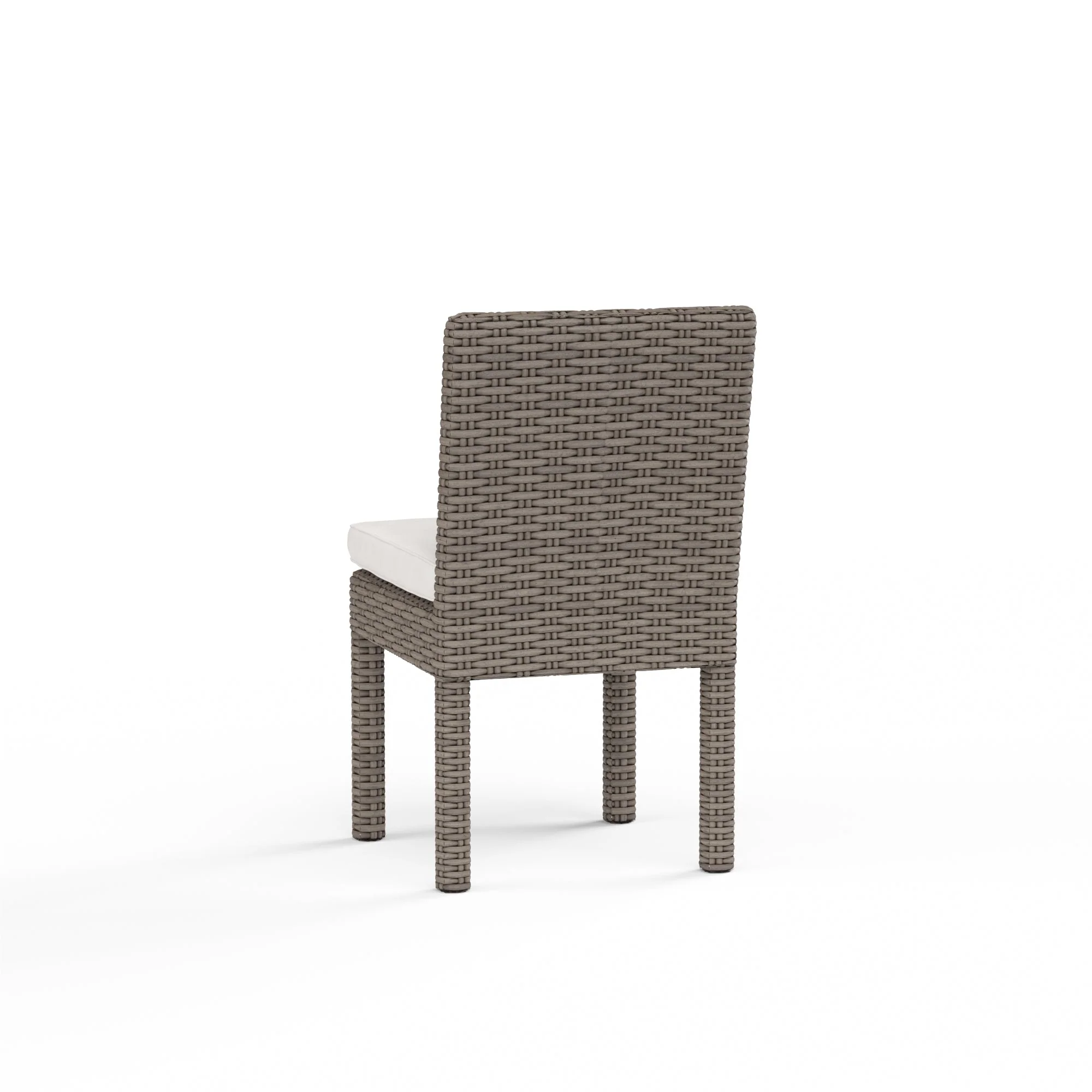 Coronado Armless Dining Chair in Canvas Flax w/ Self Welt - Image 2