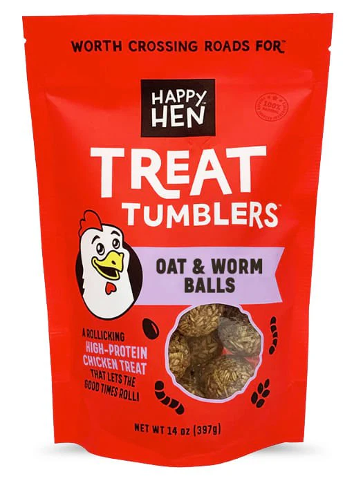 Happy Hen Treat Tumblers, Seed & Worm Balls, 14 oz - Image 1