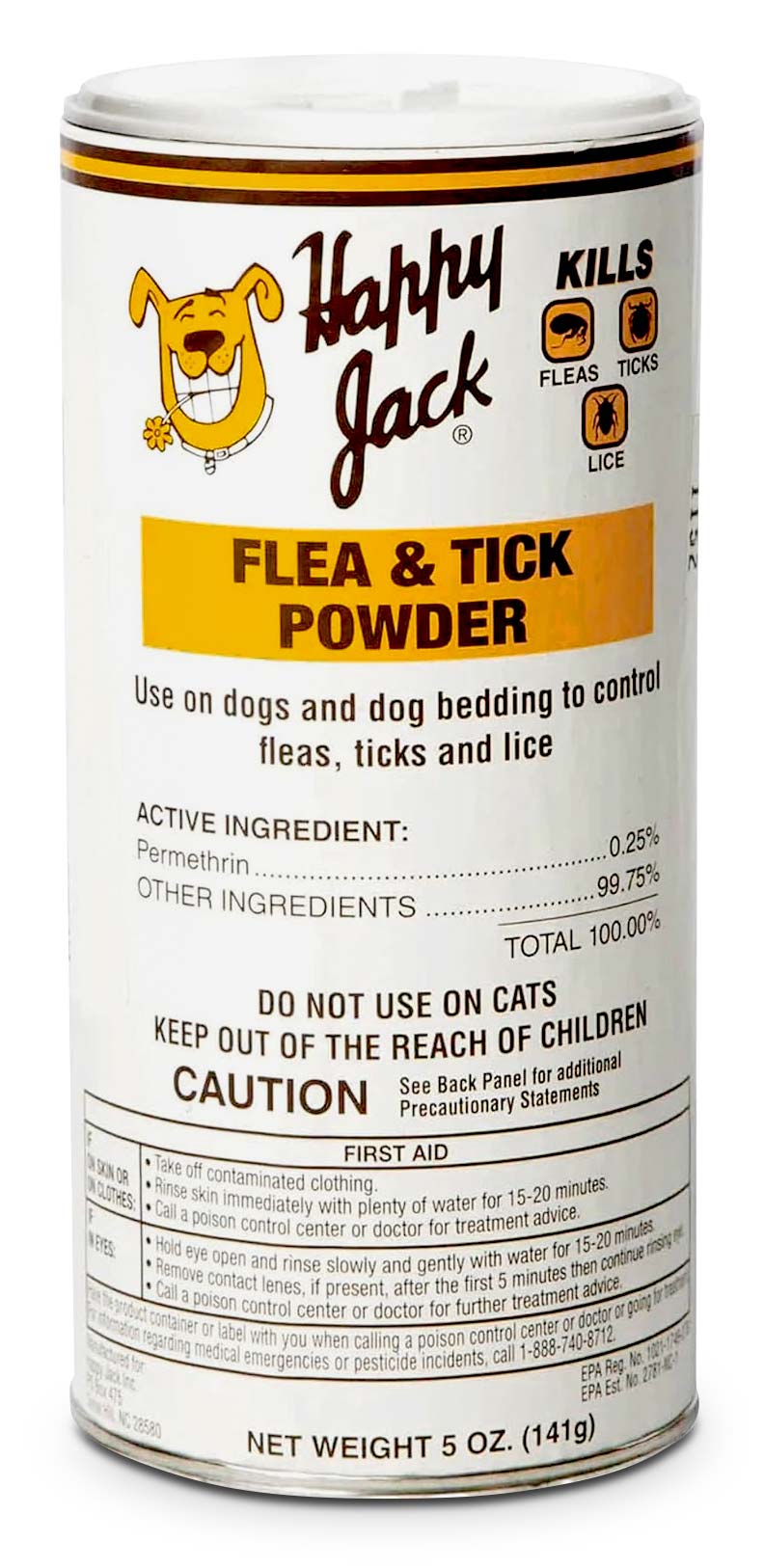 Happy Jack Flea & Tick Powder, 5 oz - Image 1