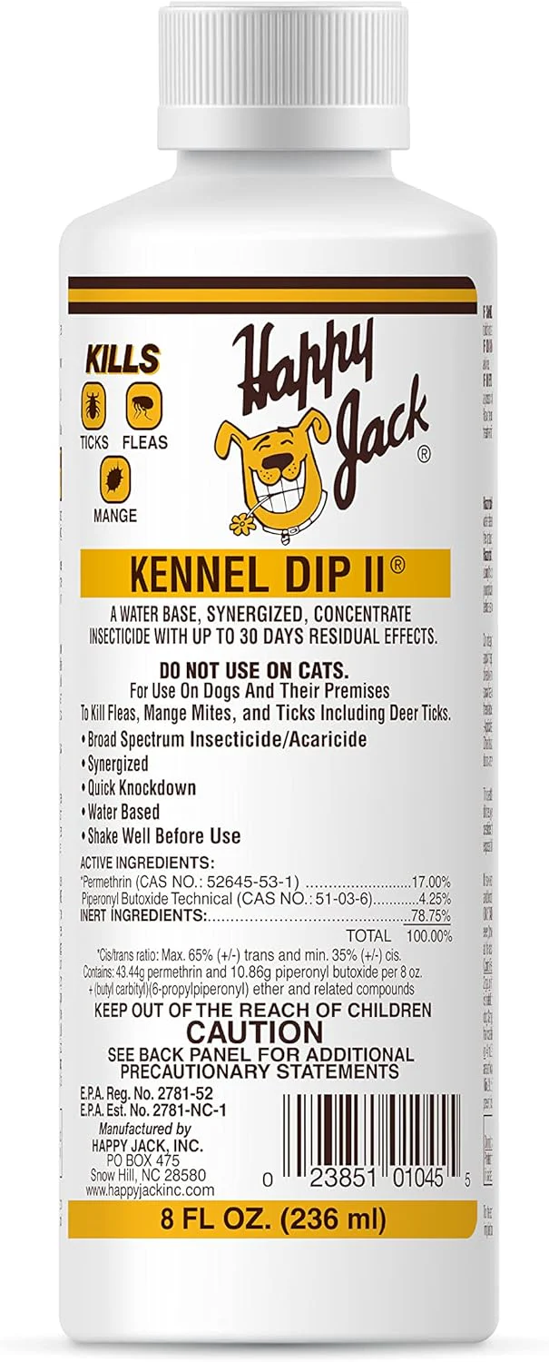 Happy Jack Kennel Dip II – Dogs 12 Weeks+, Fleas, Ticks, Mange, Hot Spots - Image 3