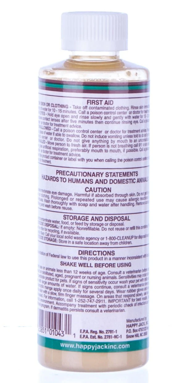 Happy Jack Sarcoptic Mange Medicine for Dogs & Horses - Image 2