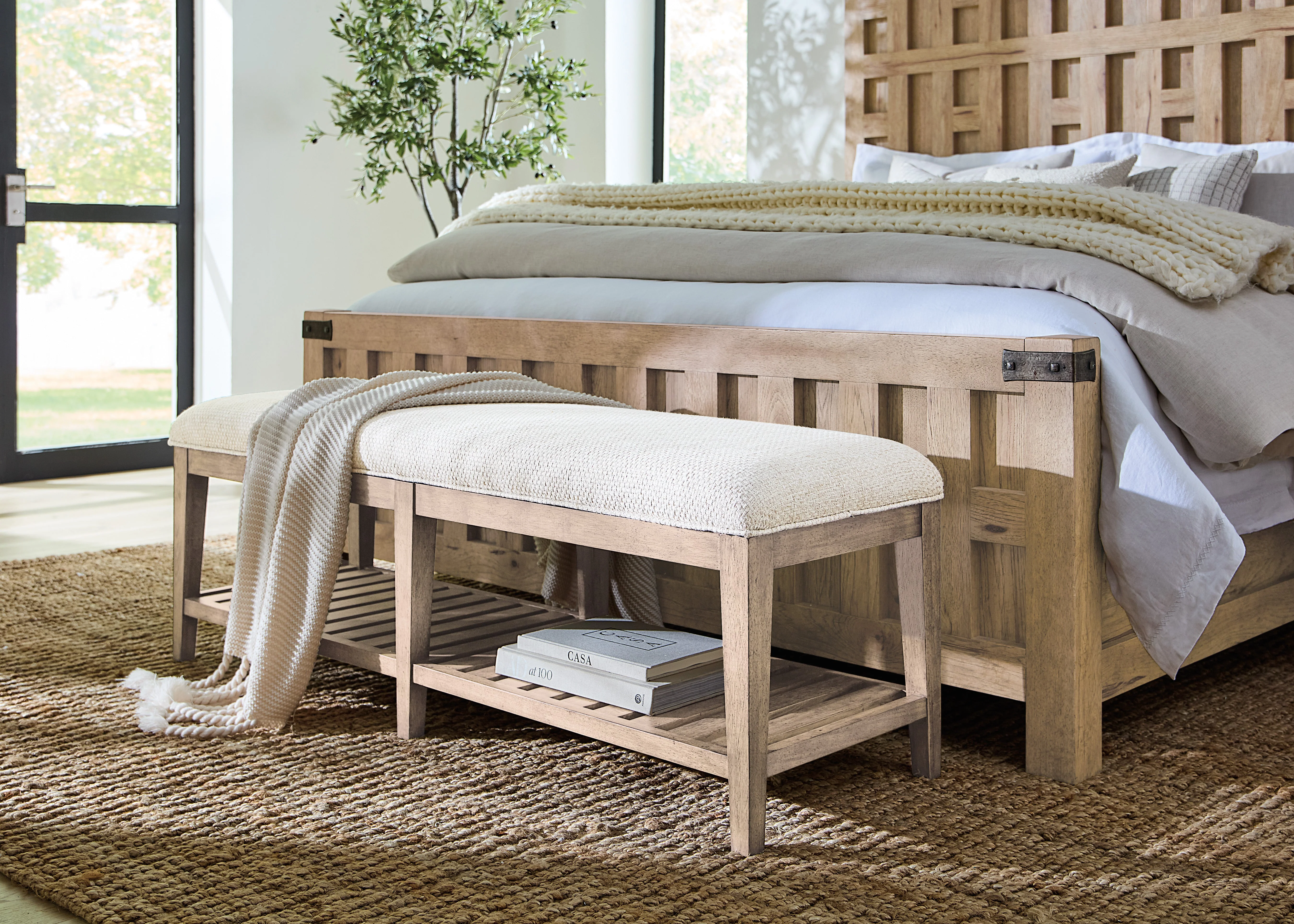 Vineyard Row Bed Bench - Image 2
