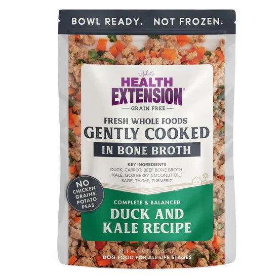 Health Extension Grain-Free Dog Food Pouches – Gently Cooked in Bone Broth