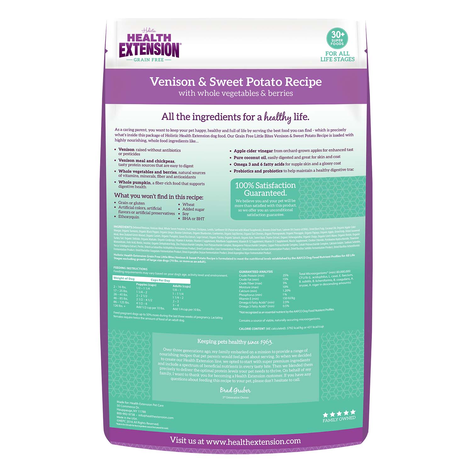 Health Extension Grain-Free Venison Little Bites Small Breed Dry Dog Food - Image 2