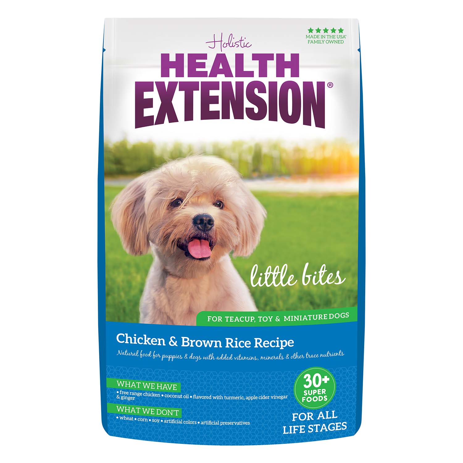 Health Extension Little Bites Chicken & Brown Rice Recipe Small Breed Dry Dog Food - Image 1