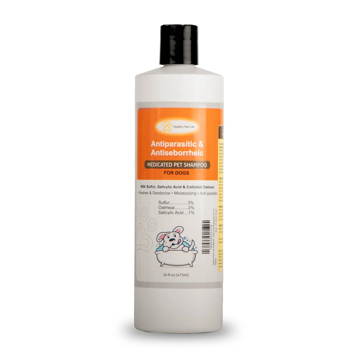 Healthy Paw Life's Sulfur, Salicylic Acid & Oatmeal Shampoo - Image 1
