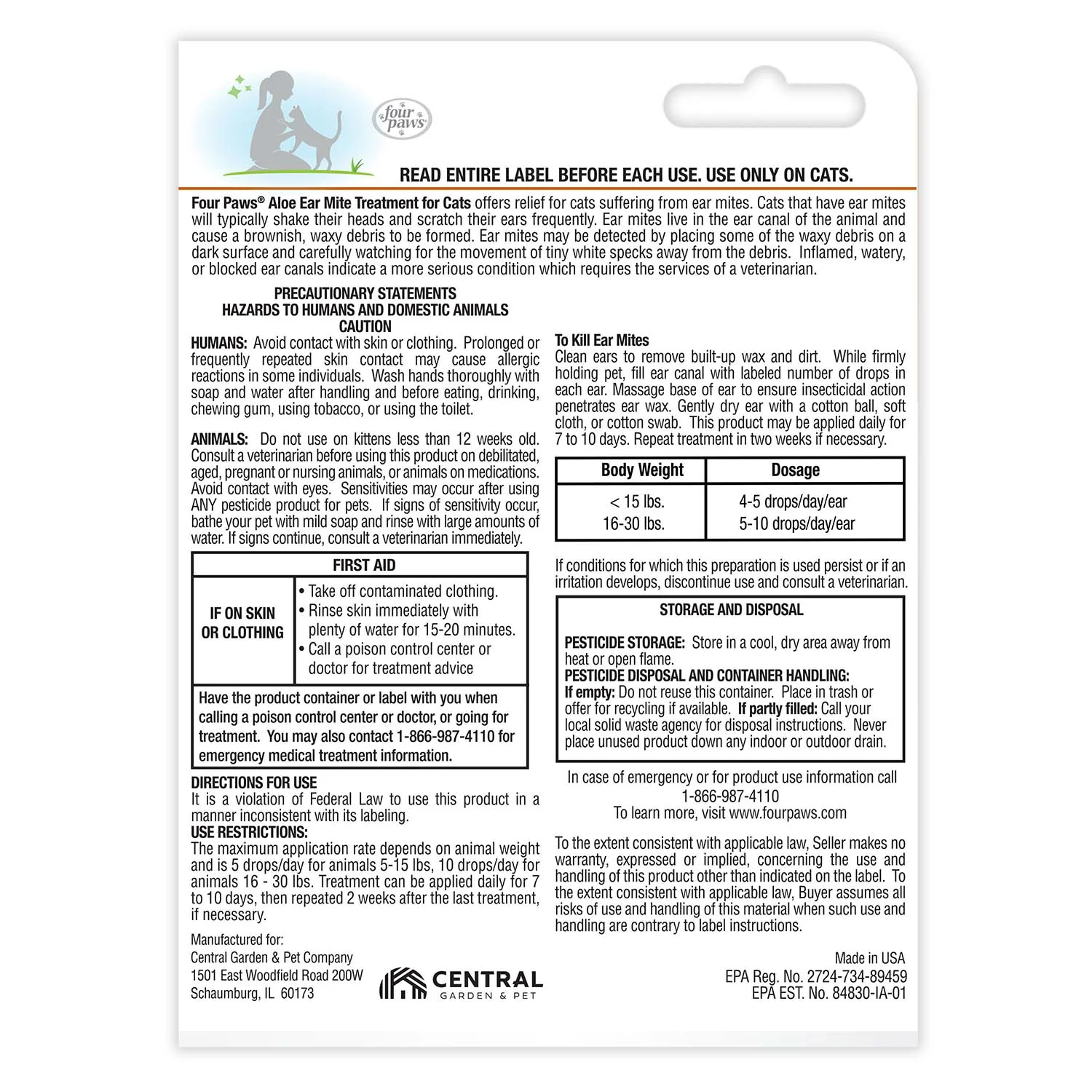 Healthy Promise Aloe Ear Mite Treatment For Cats, 0.75 oz - Image 2