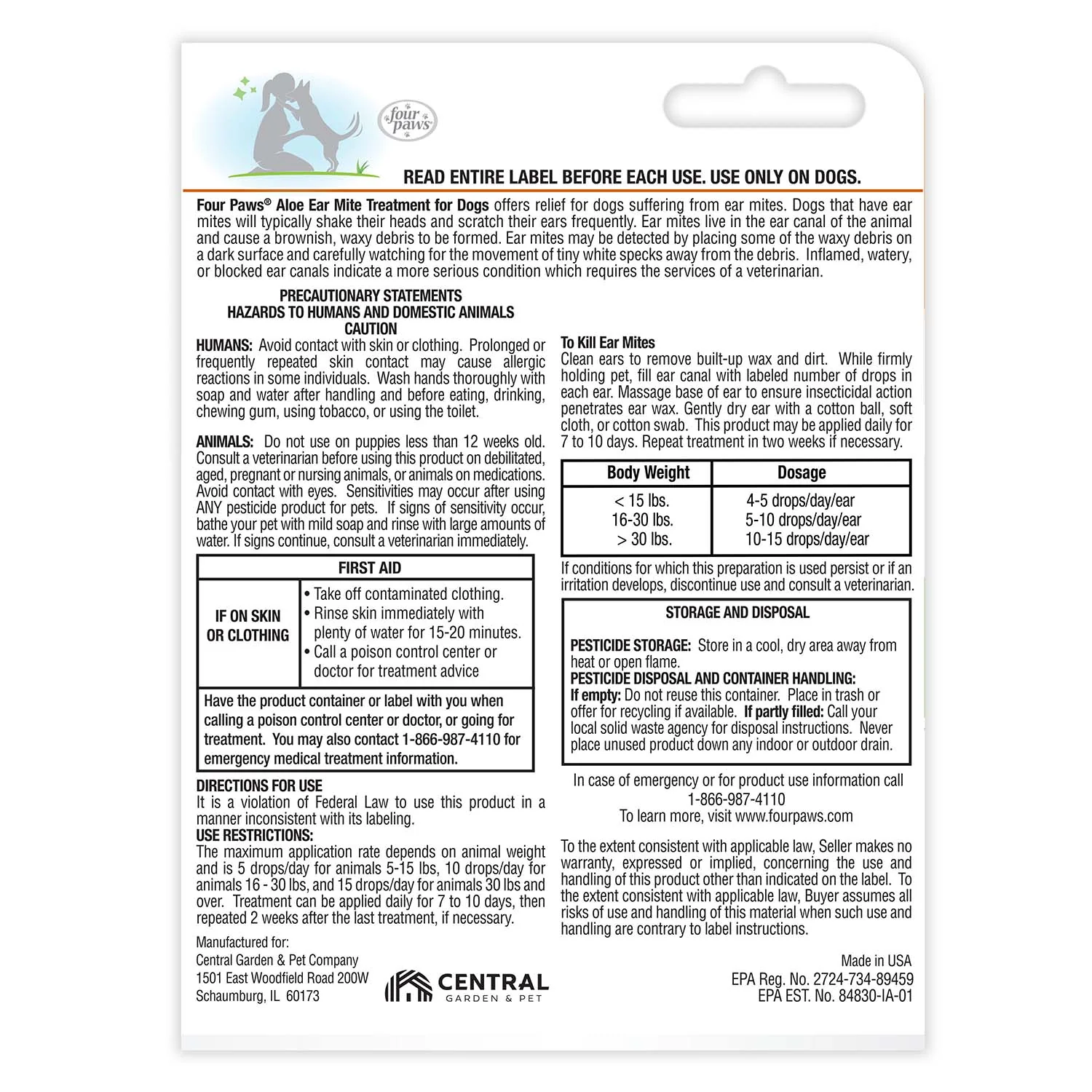Healthy Promise Aloe Ear Mite Treatment For Dogs, 0.75 oz - Image 2