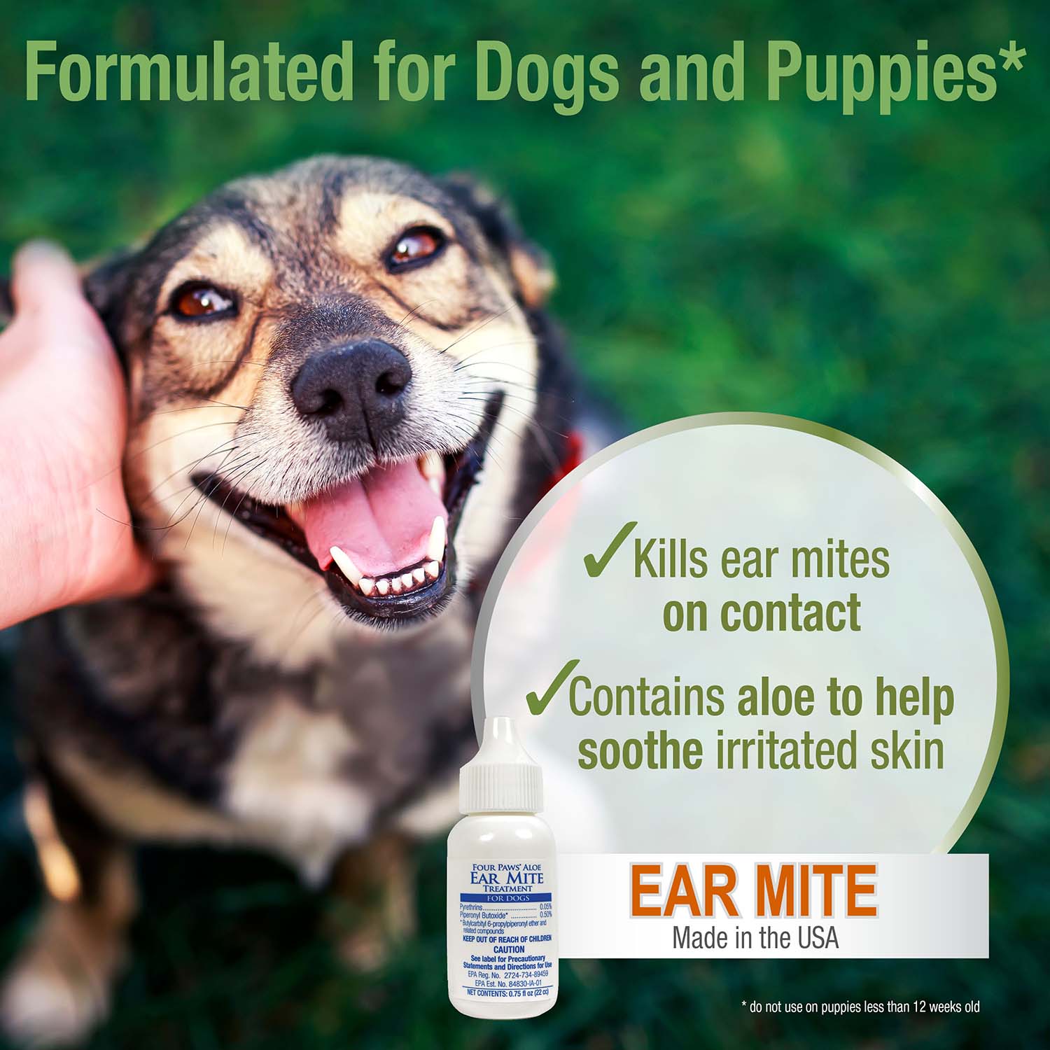 Healthy Promise Aloe Ear Mite Treatment For Dogs, 0.75 oz - Image 3