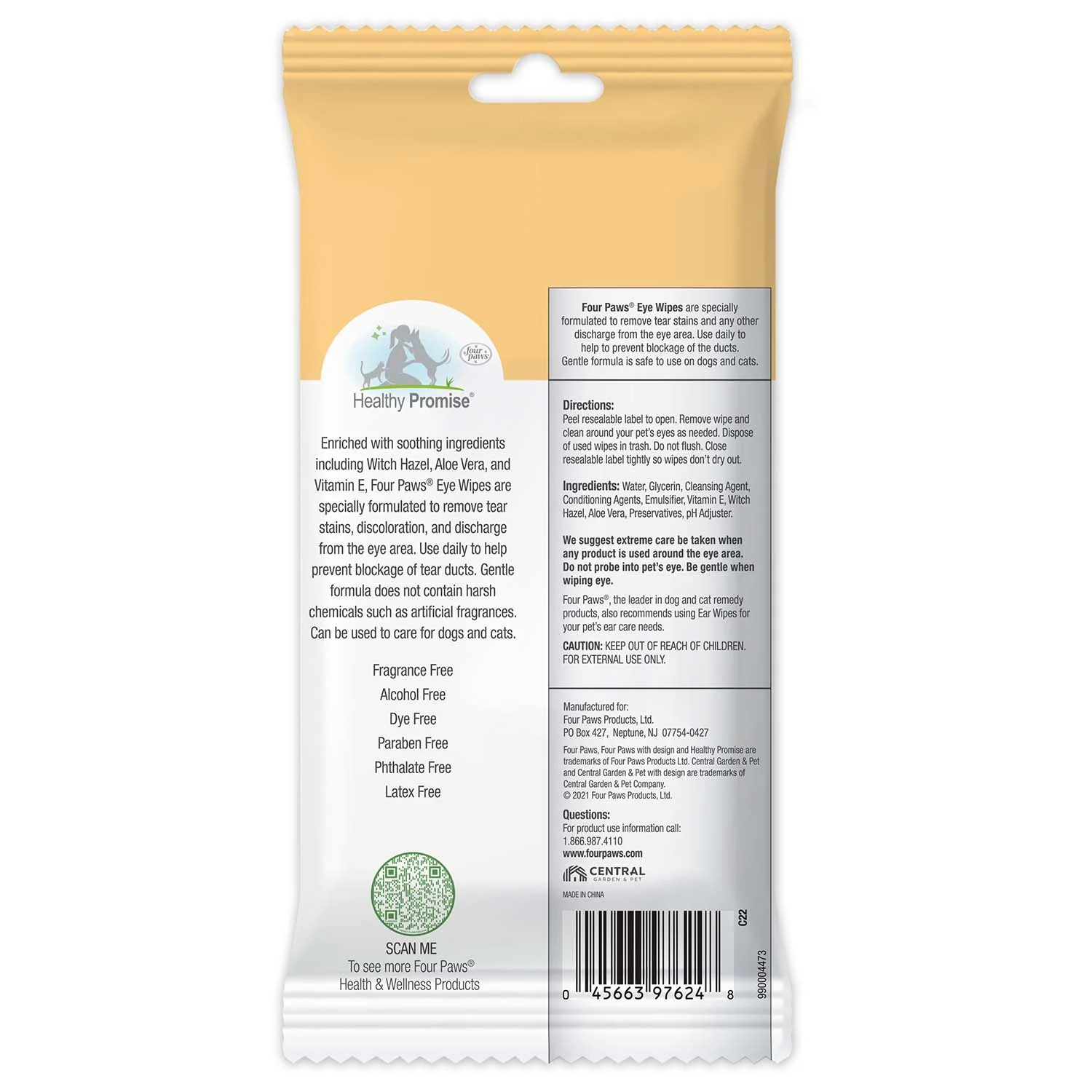 Healthy Promise Cat & Dog Eye Wipes, 35 ct - Image 2