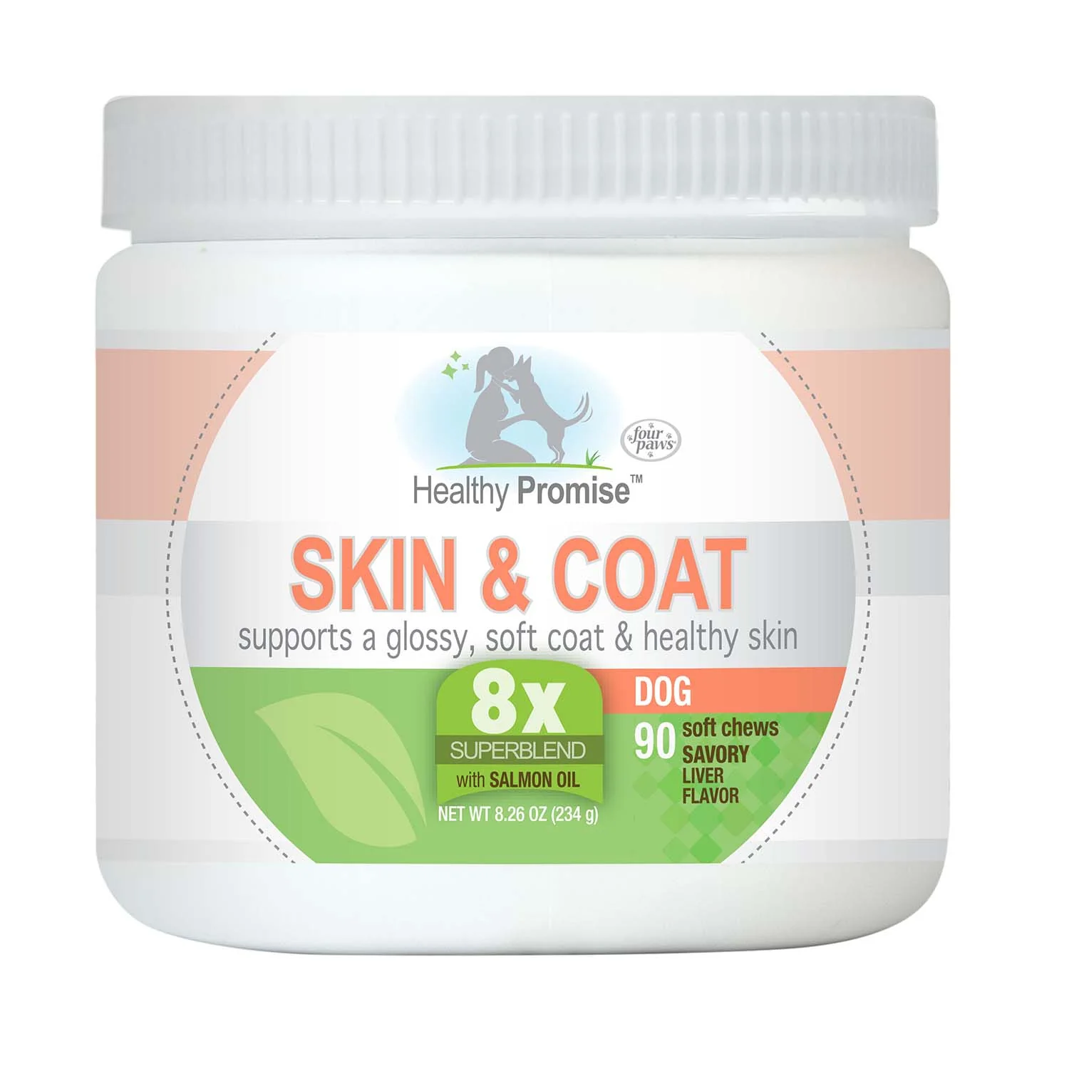 Healthy Promise Skin and Coat Soft Chews for Dogs, Savory Liver, 90 ct - Image 1