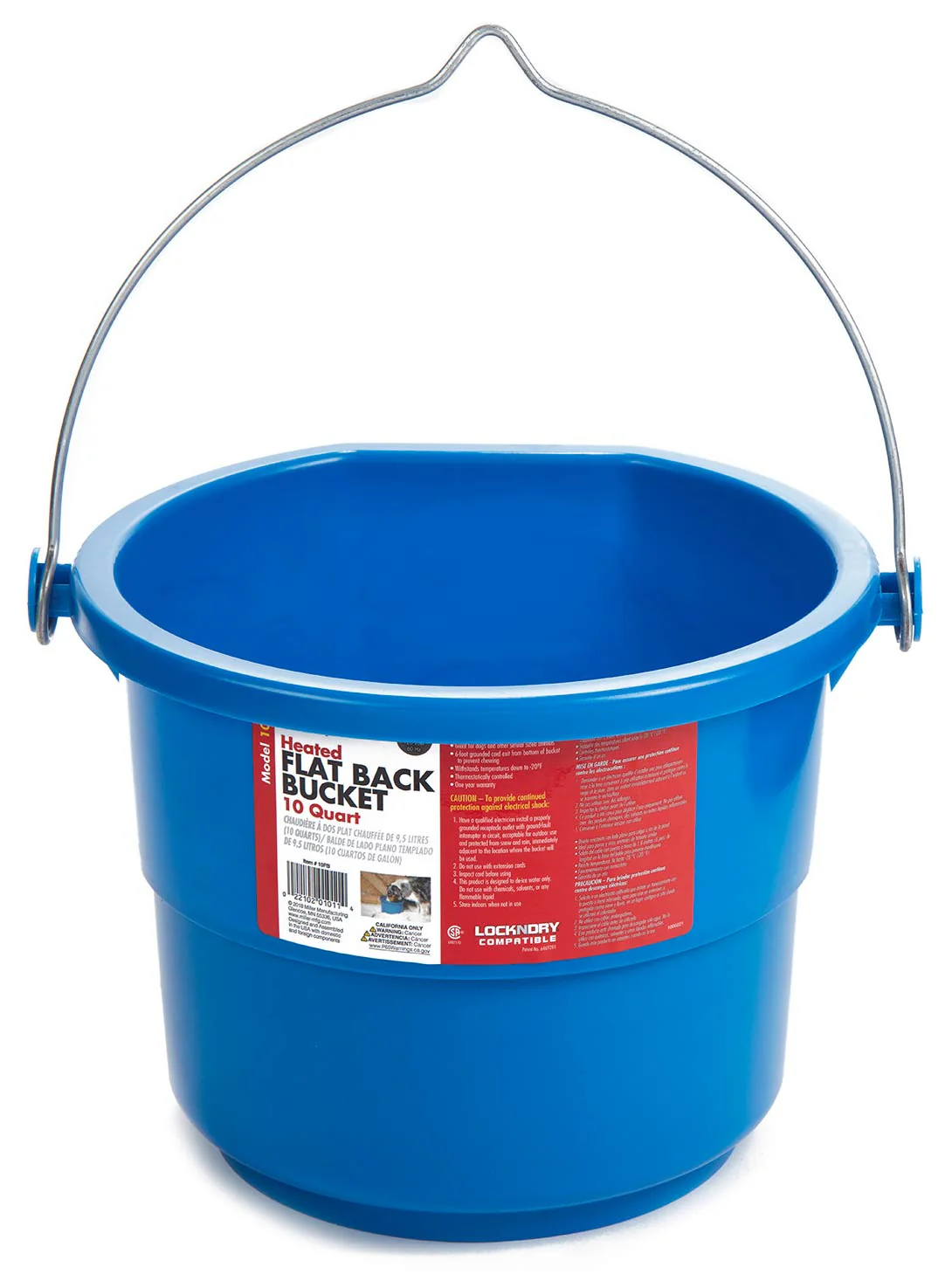 Heated Flat-Back Bucket with Built-in Thermostat - Image 2