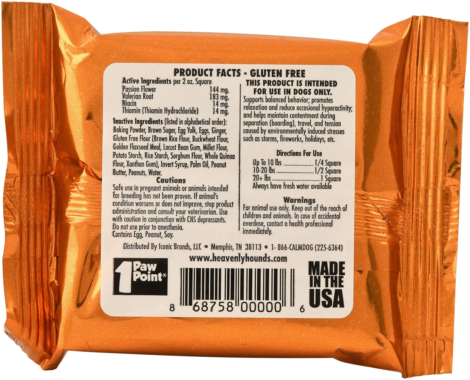 Heavenly Hounds Relaxation Squares Calming Treats for Dogs - Image 2