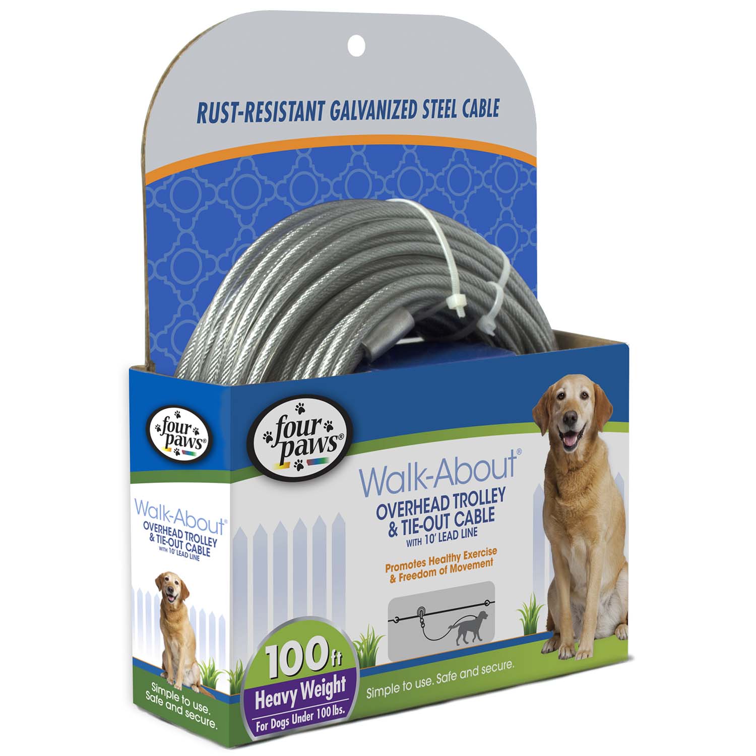 Heavy Weight Dog Trolley Exerciser, Silver - Image 3