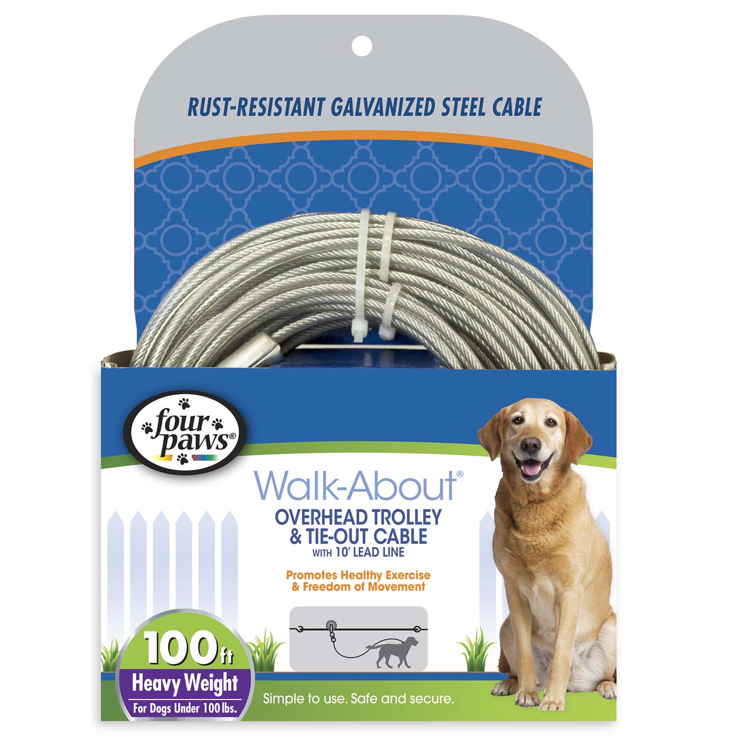 Heavy Weight Dog Trolley Exerciser, Silver - Image 1