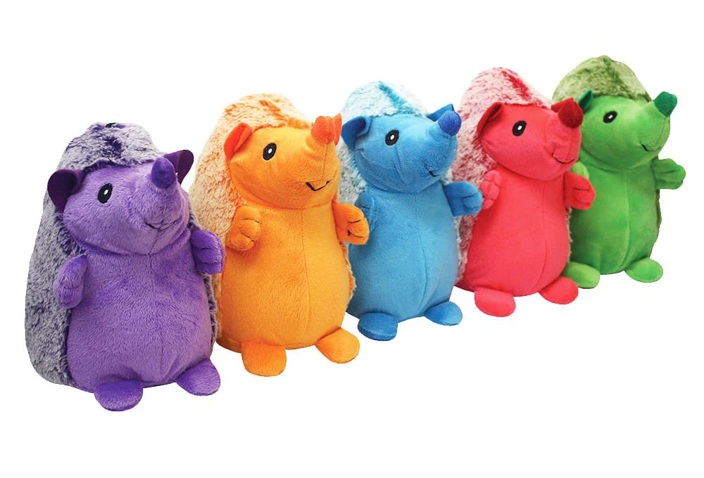 Plush Hedgehog Dog Toy, 8", Assorted - Image 1