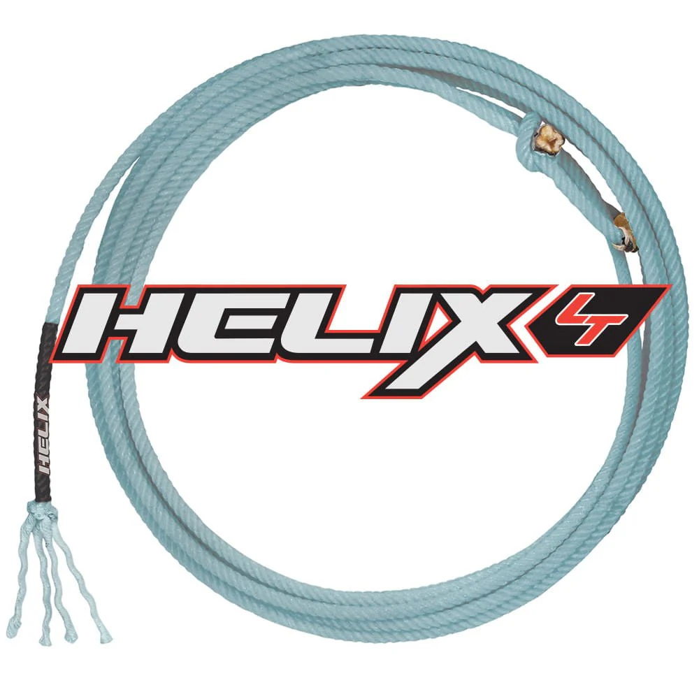 Helix Team Roping Rope – Head or Heel, Double-Twisted Core, Green - Image 1