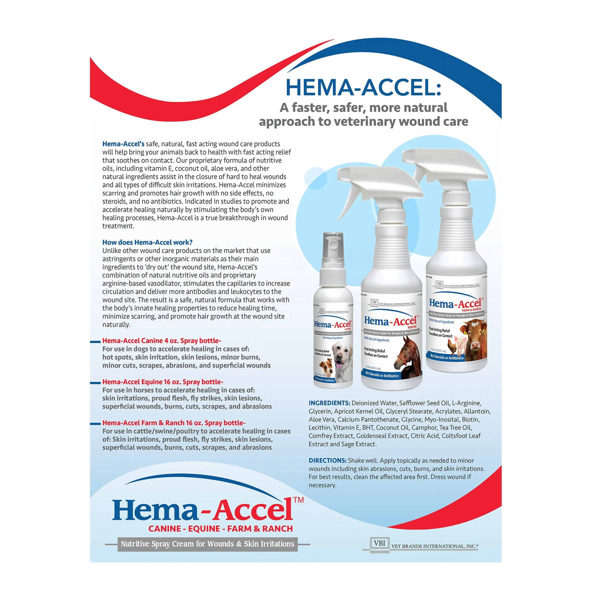 Hema-Accel Canine All Natural Wound Care Spray, 4 oz - Image 2