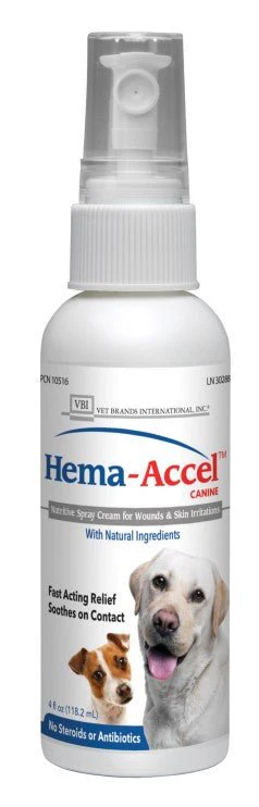 Hema-Accel Canine All Natural Wound Care Spray, 4 oz - Image 1