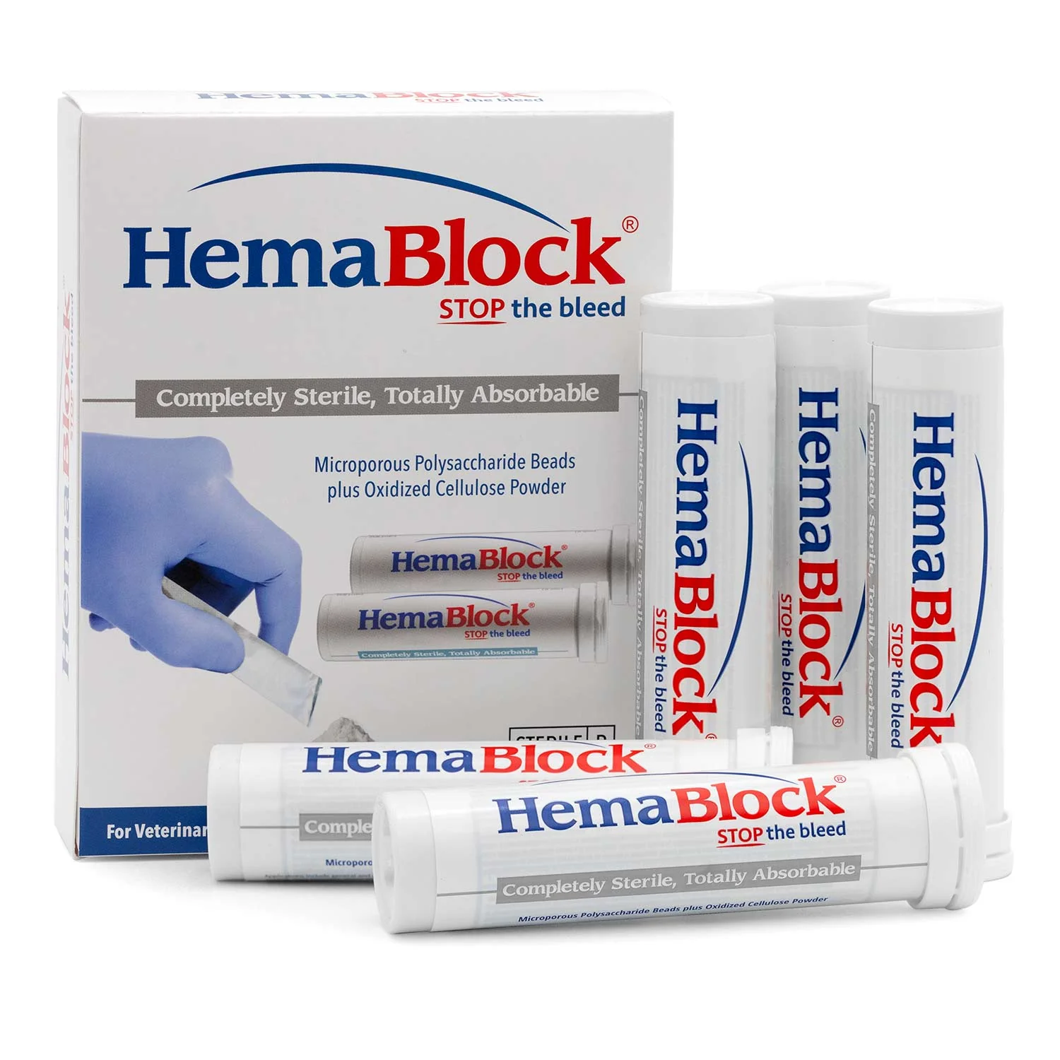 HemaBlock Hemostatic Powder, 2 gm Tube/Sachet, 5 pk - Image 1