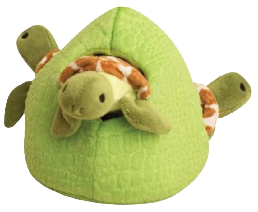 Snugarooz 4 Piece Hide & Seek Turtle Reef Squeaker Dog Toy - Image 1