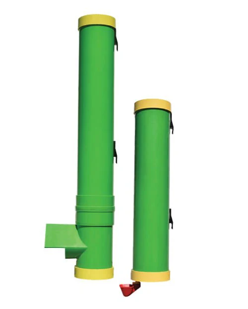 High End Hen Poultry Feeder and Waterer Set, 10 lb Feed Capacity, 2 Gallon Waterer, Mountable PVC Chicken Coop Accessories - Image 3
