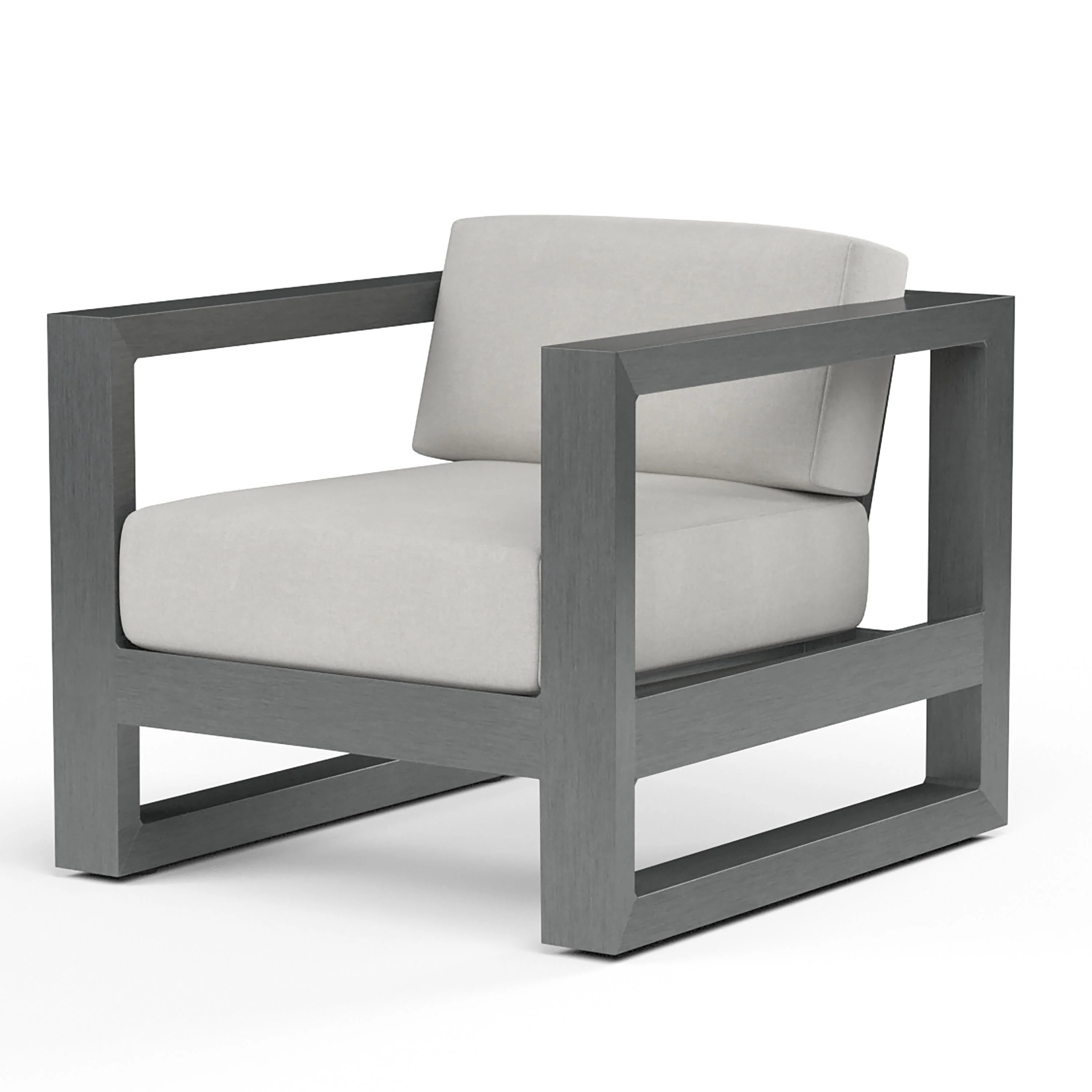 Redondo Club Chair in Cast Silver, No Welt - Image 3