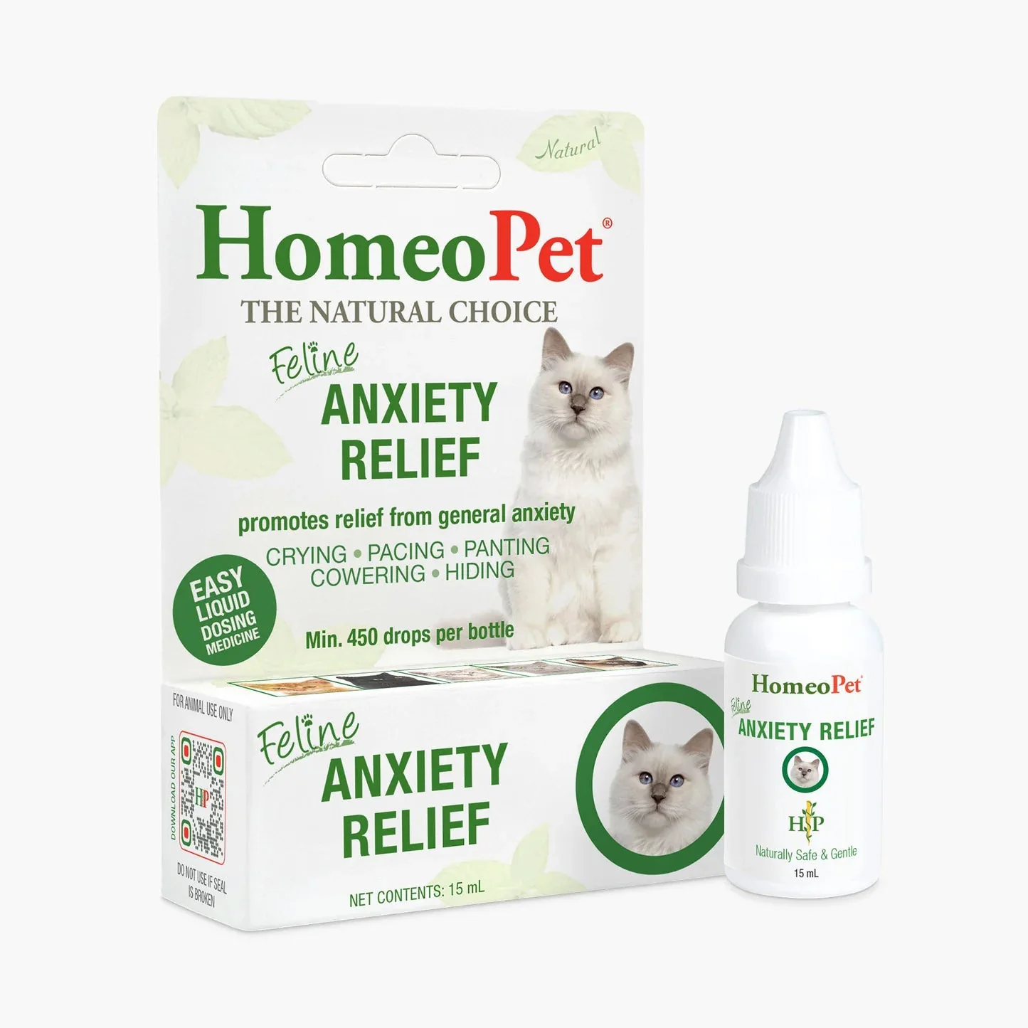 HomeoPet Feline Anxiety Relief Cat Stress and Anxiety Support Drops - Image 1