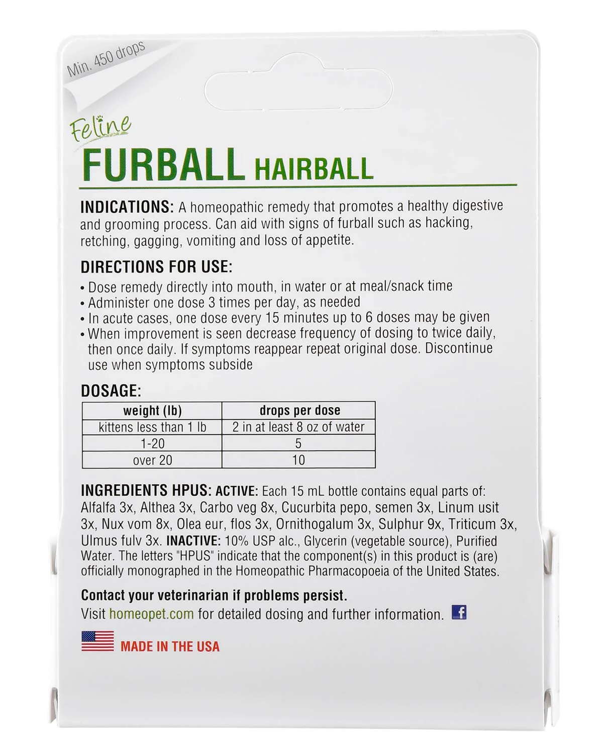 HomeoPet Feline Furball - Image 2