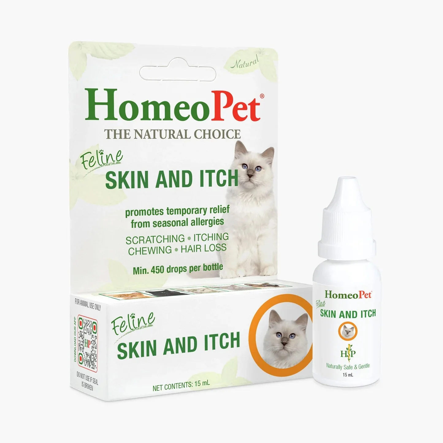 HomeoPet Feline Skin & Itch Cat Allergy and Skin Support Drops - Image 1