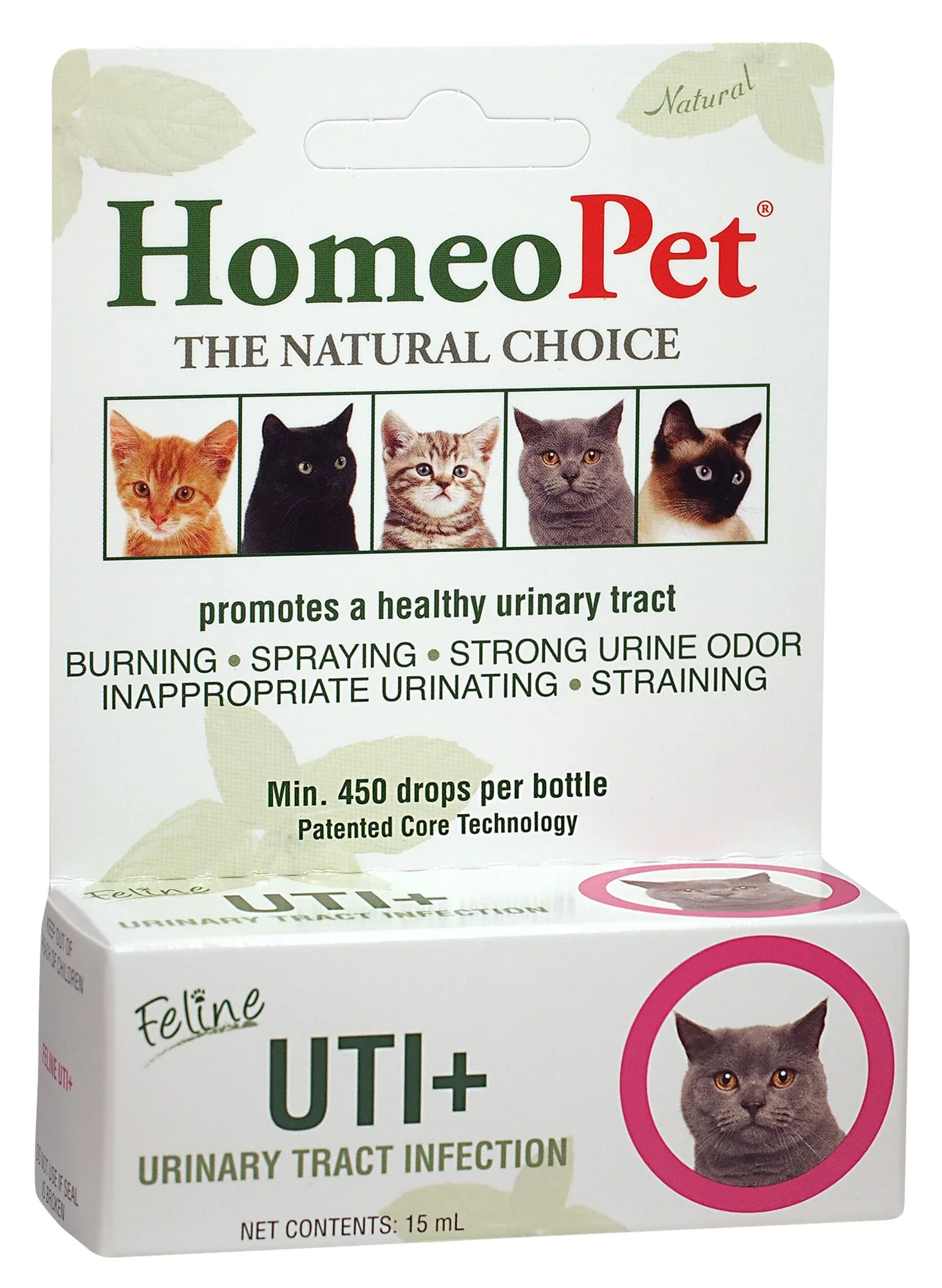Homeopet Feline UTI+ Urinary Supplement for Cats - Image 1
