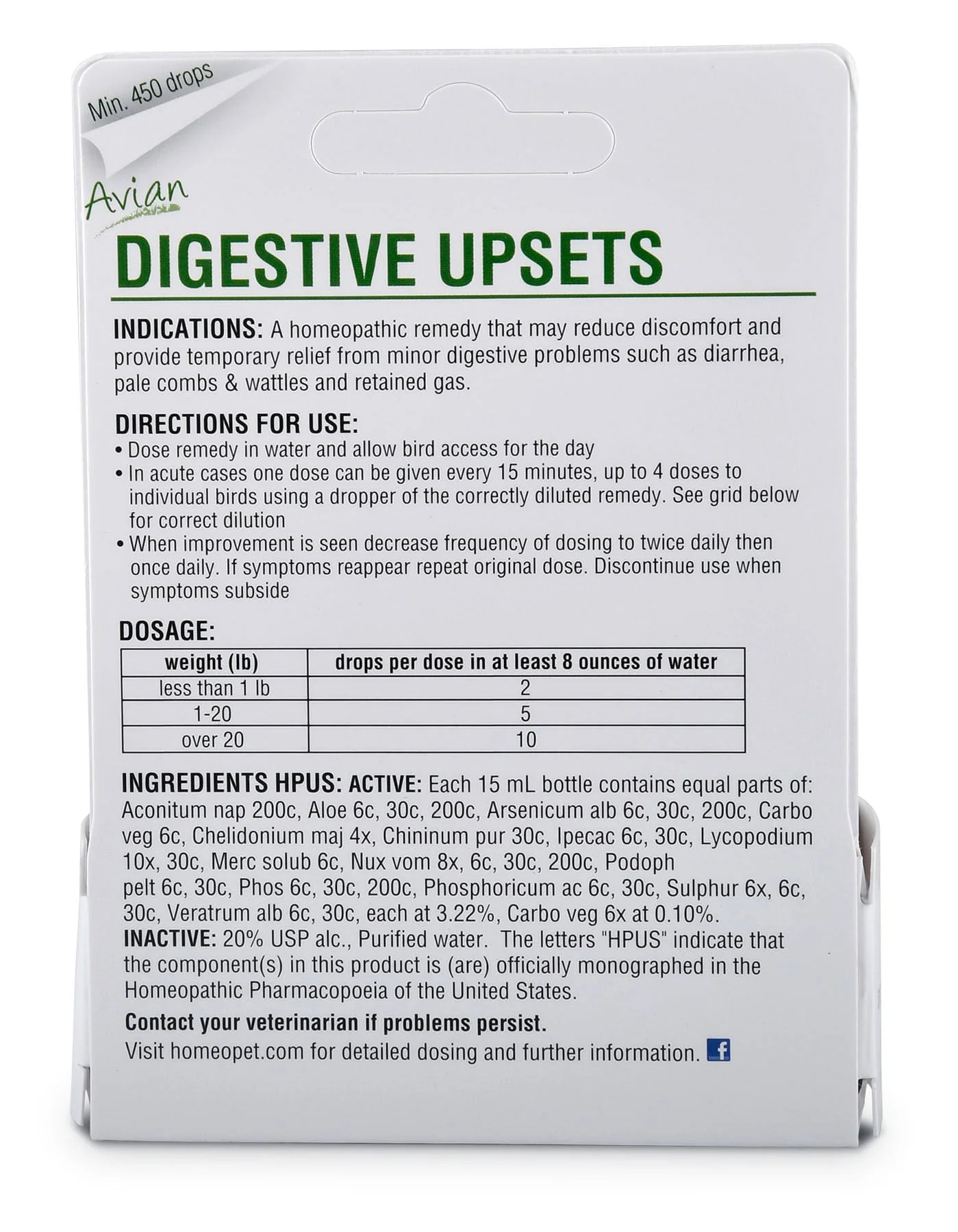HomeoVet Avian Digestive Upsets - Image 2