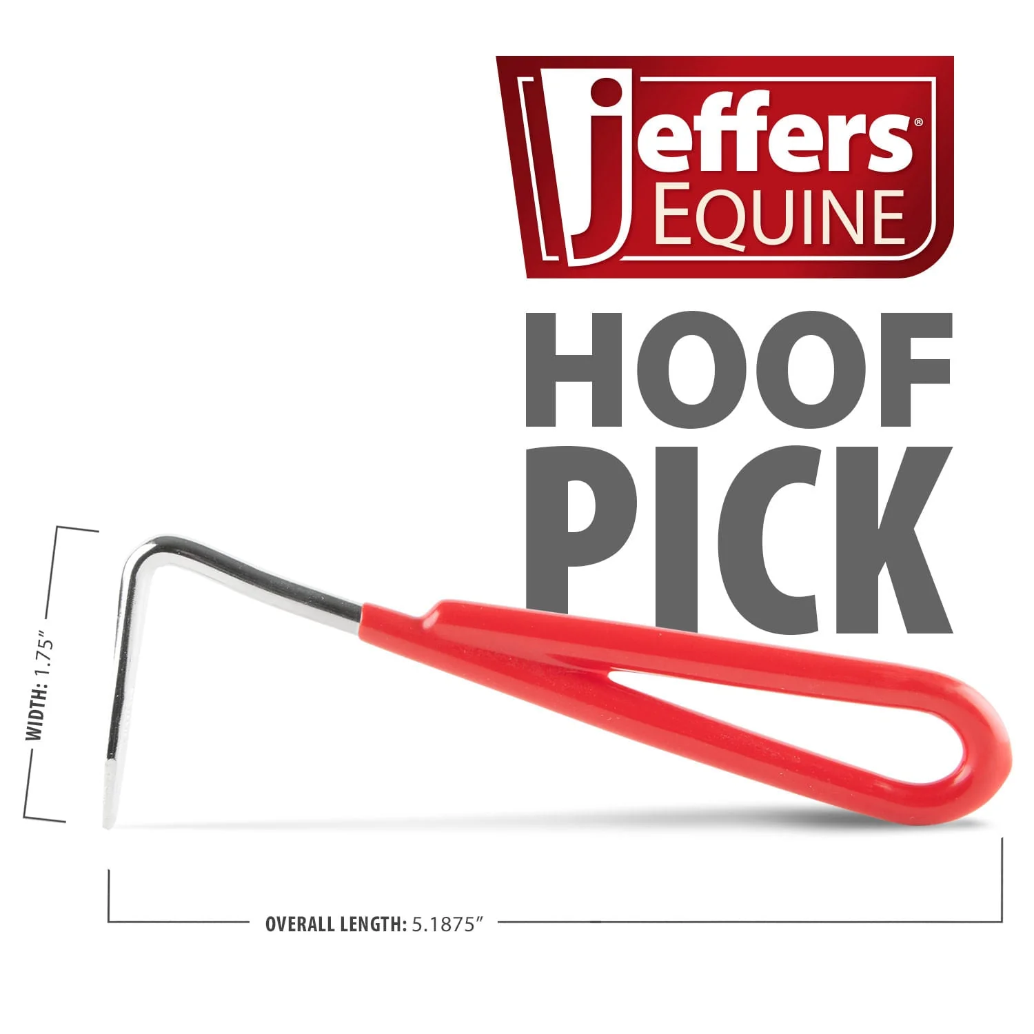 Jeffers Steel Horse Hoof Pick with Coated Handle - Image 3