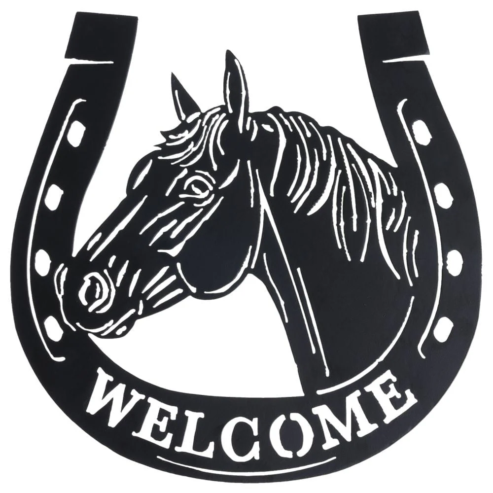 Horsehead Welcome Sign - Image 1