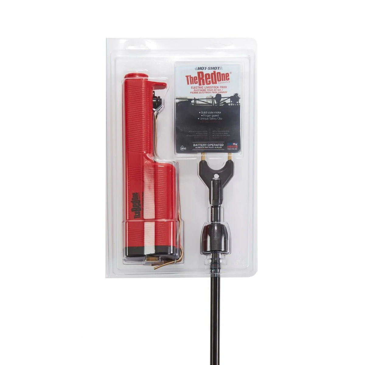 Hot Shot Sabre-Six The Red One® Cattle Prod with 32" Flexible Shaft - Image 2