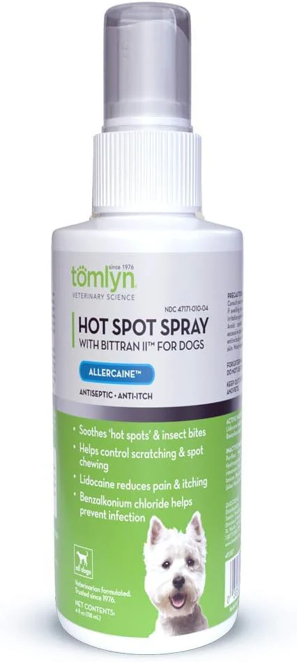 Tomlyn Hot Spot Spray (Allercaine) with Bittran II for Dogs - Image 1